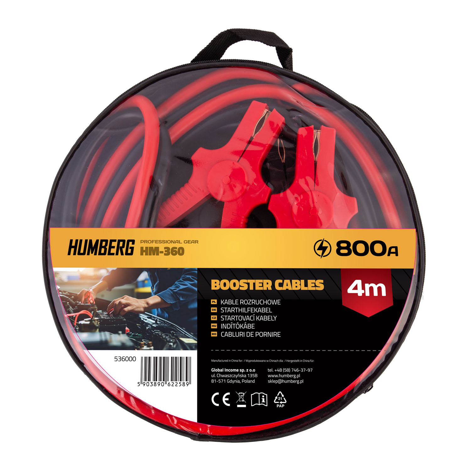 Käivituskaablid 4m 800A HM-360 Humberg - Image 3