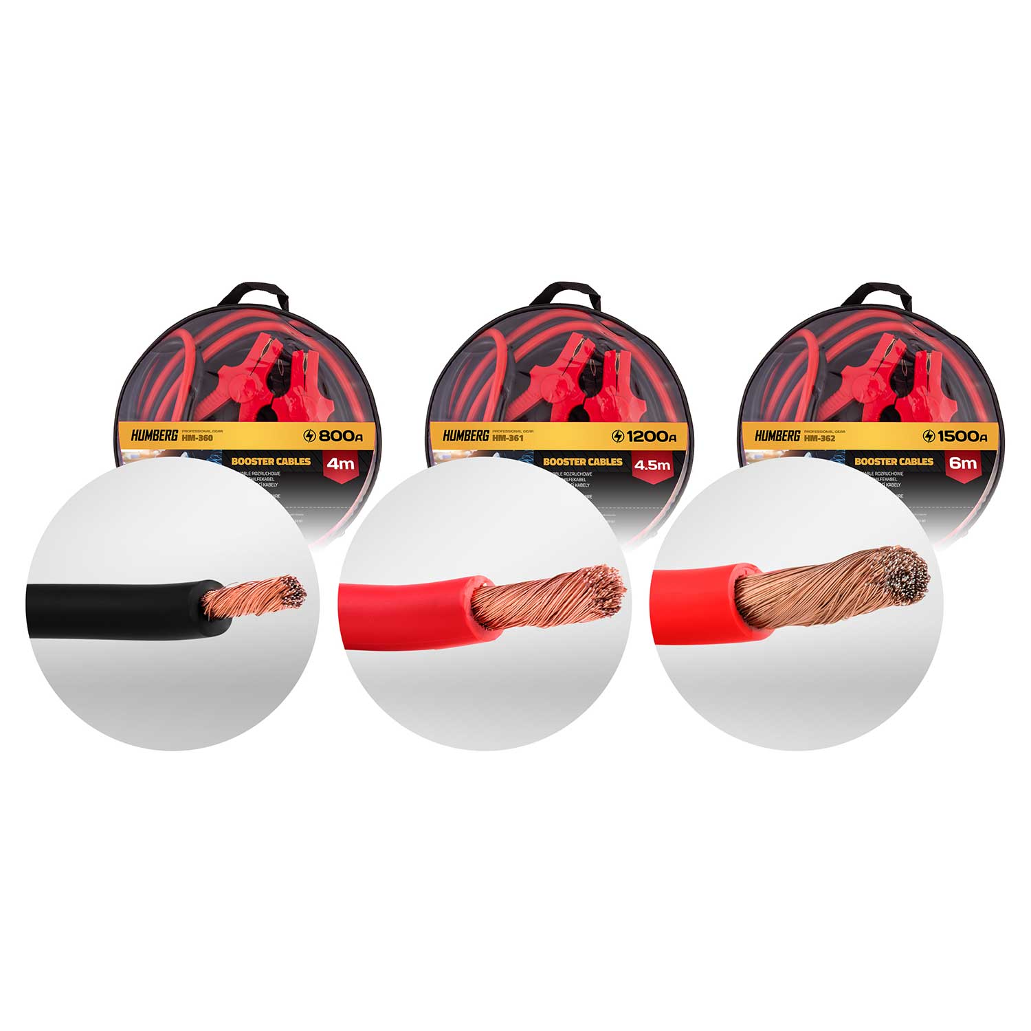 Käivituskaablid 4m 800A HM-360 Humberg - Image 10