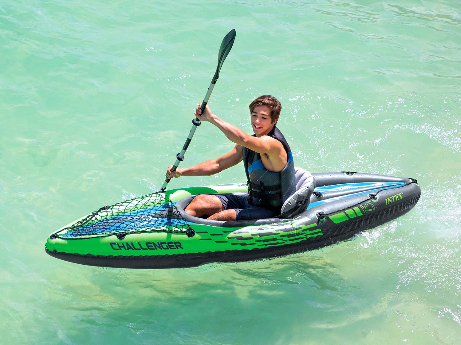 Täispuhutav kajakk Challenger K1 274 x 76 x 33 cm INTEX 68305 - Image 4