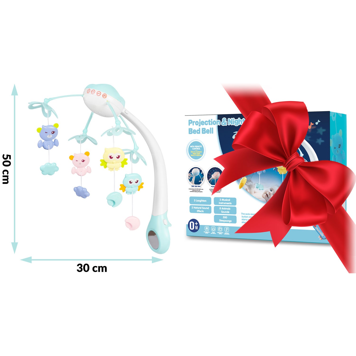 Võrevoodi karussell projektoriga RK-813 sinine - Image 6