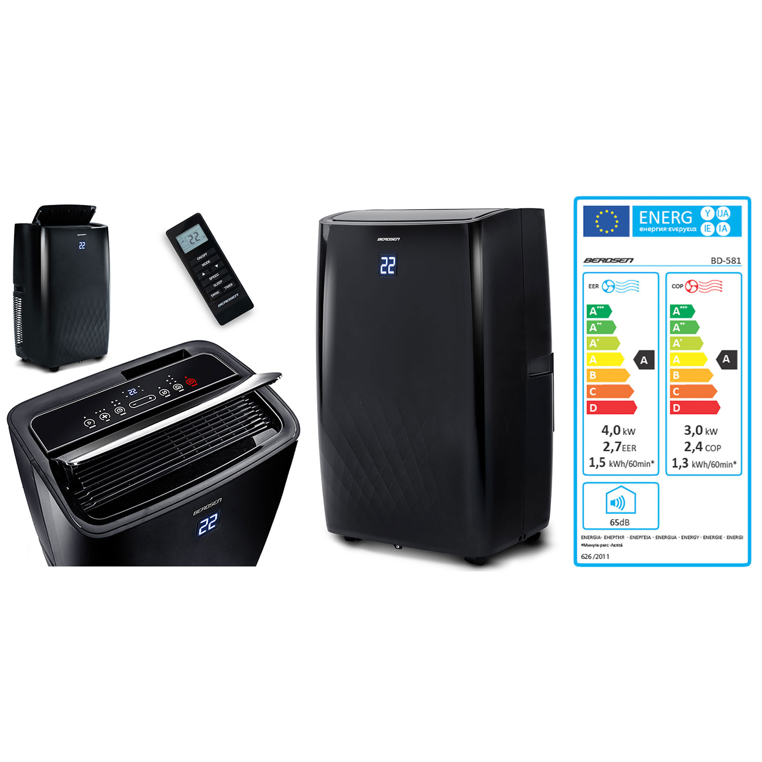 Berdsen BD-581 14000 BTU kaasaskantav kliimaseade - Image 4