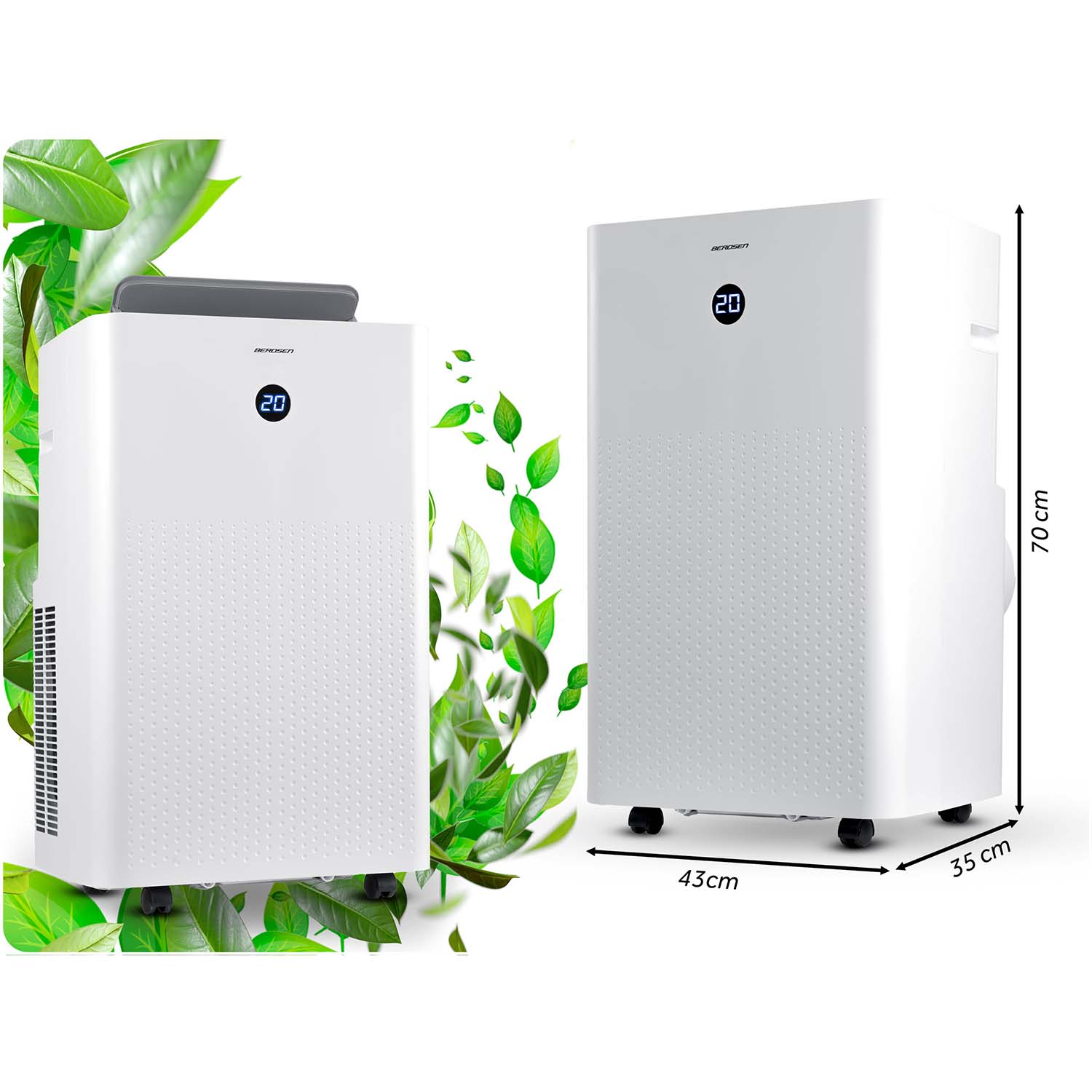 Kaasaskantav konditsioneer 14000 BTU õhukuivati kütte WiFi 37l/24h Berdsen BD-583 - Image 11