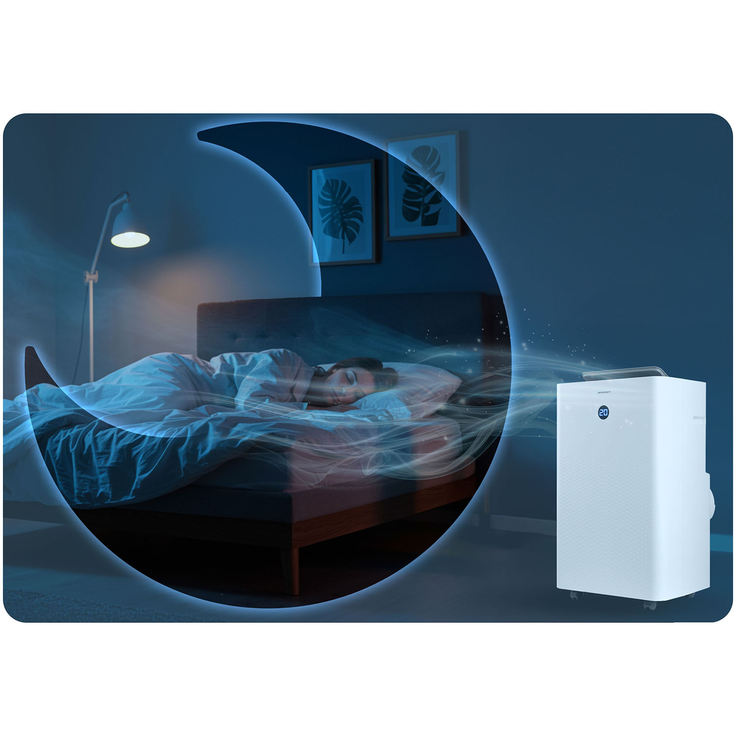 Kaasaskantav konditsioneer 14000 BTU õhukuivati kütte WiFi 37l/24h Berdsen BD-583 - Image 16