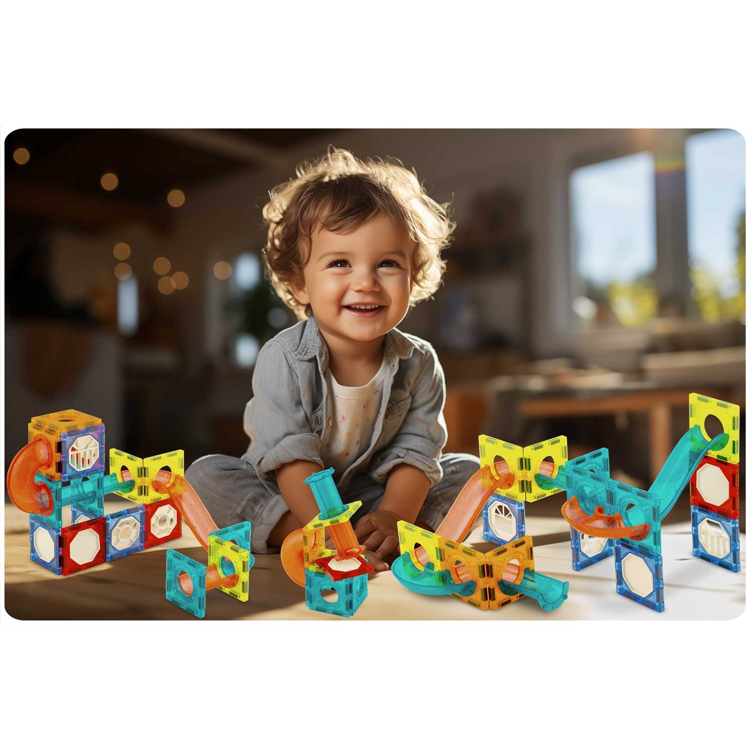 Magnetilised klotsid valgusega RK-763 Ricokids - Image 9