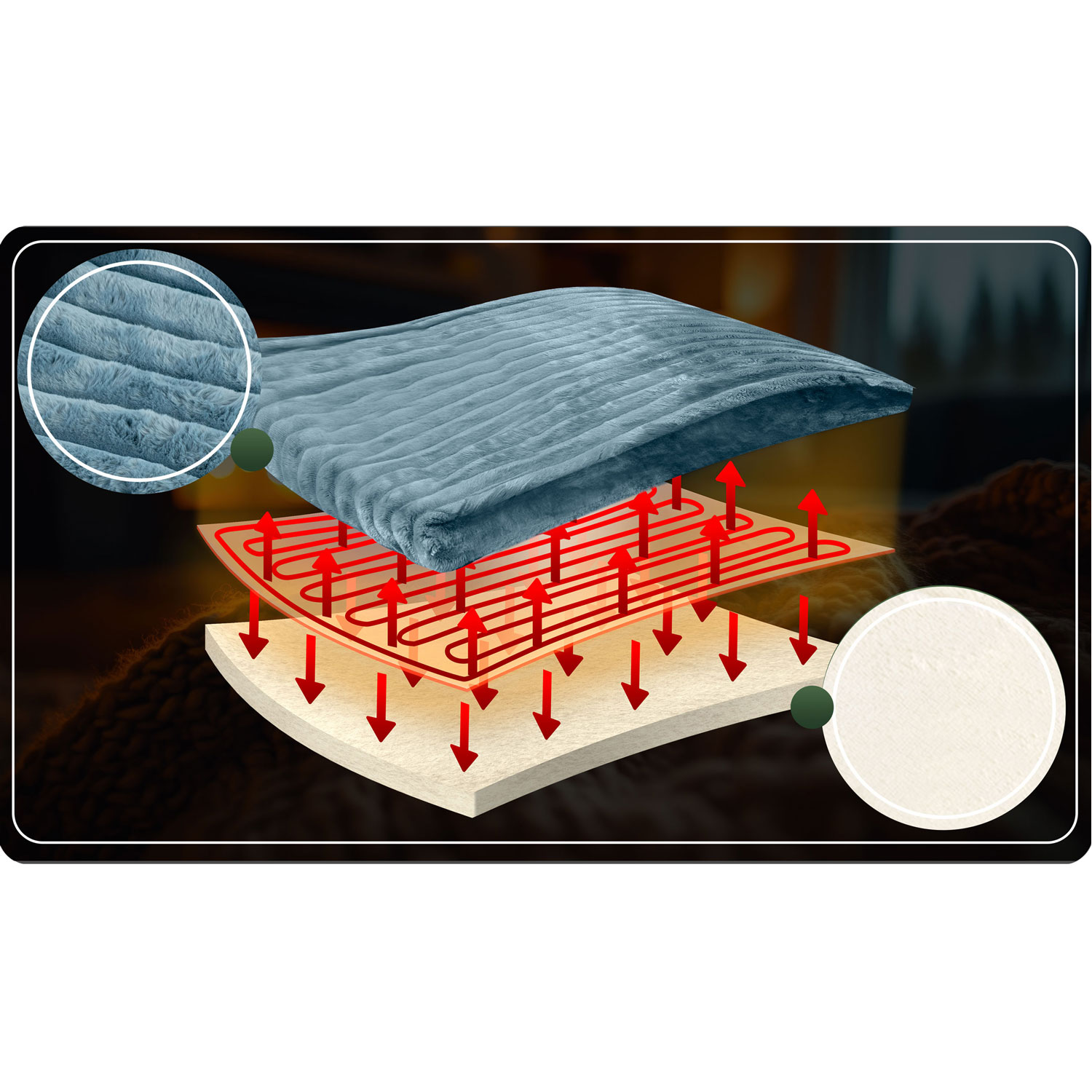 Elektriline tekk 180 x 160 cm Berdsen BD-963 - Image 12