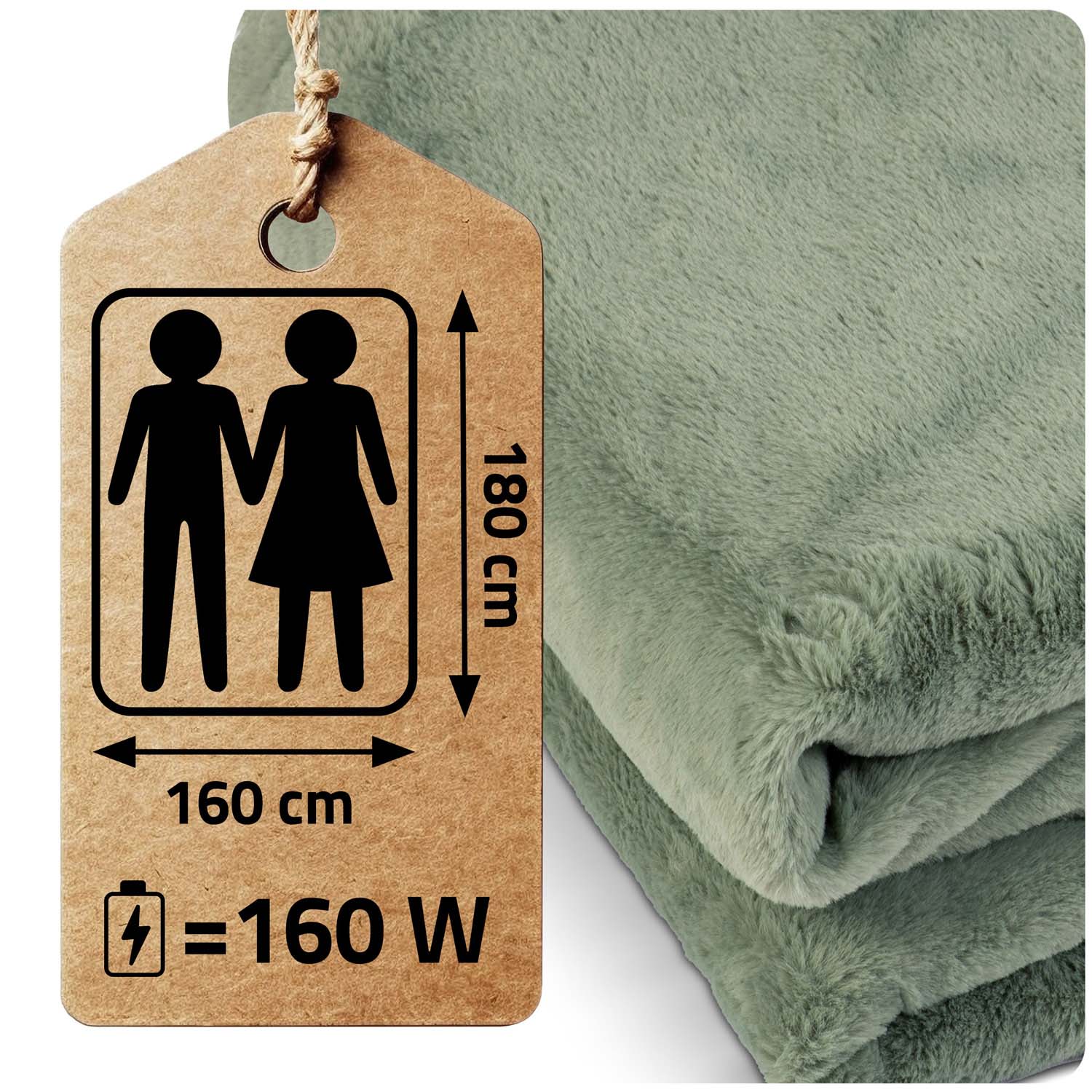 Elektriline tekk 180 x 160 cm Berdsen BD-962 - Image 9