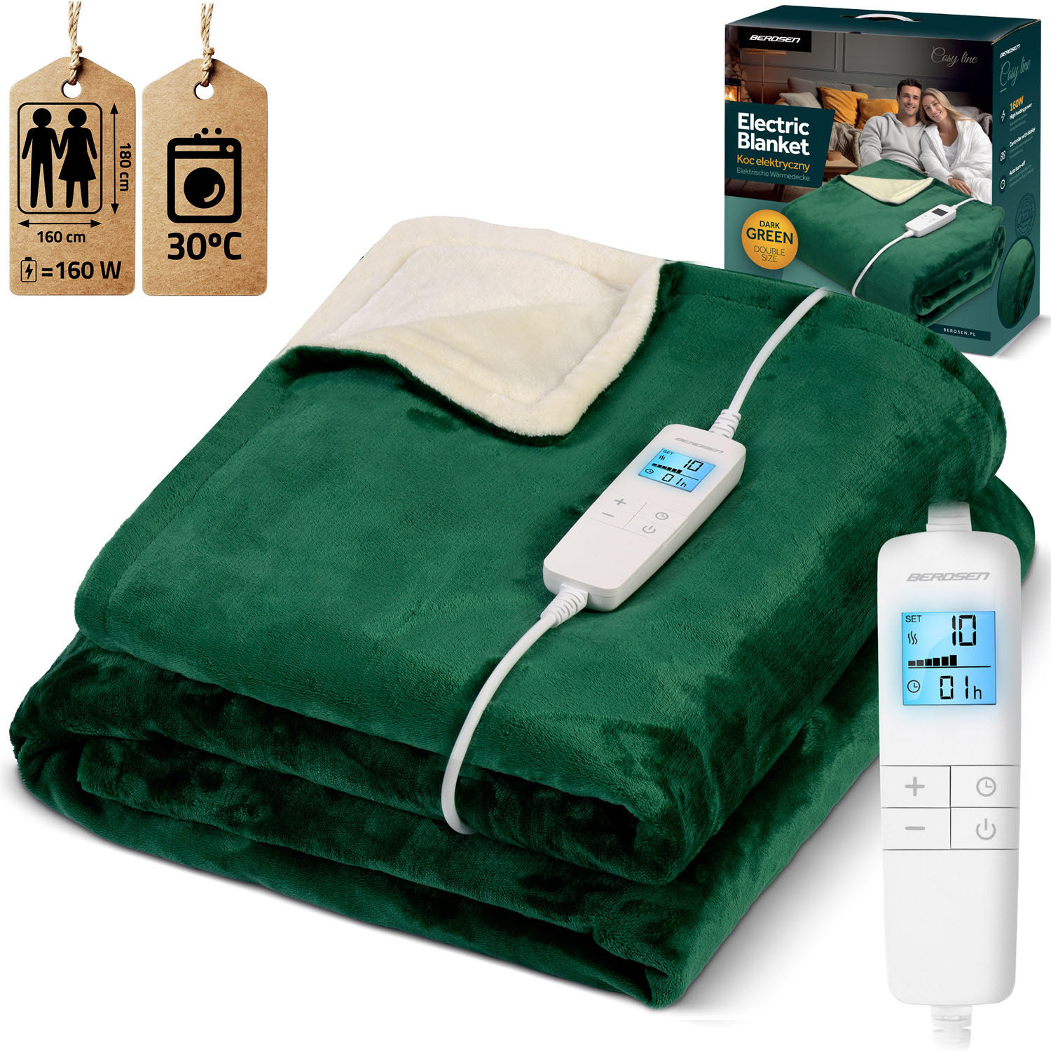 Elektriline tekk 180 x 160 cm Berdsen BD-960