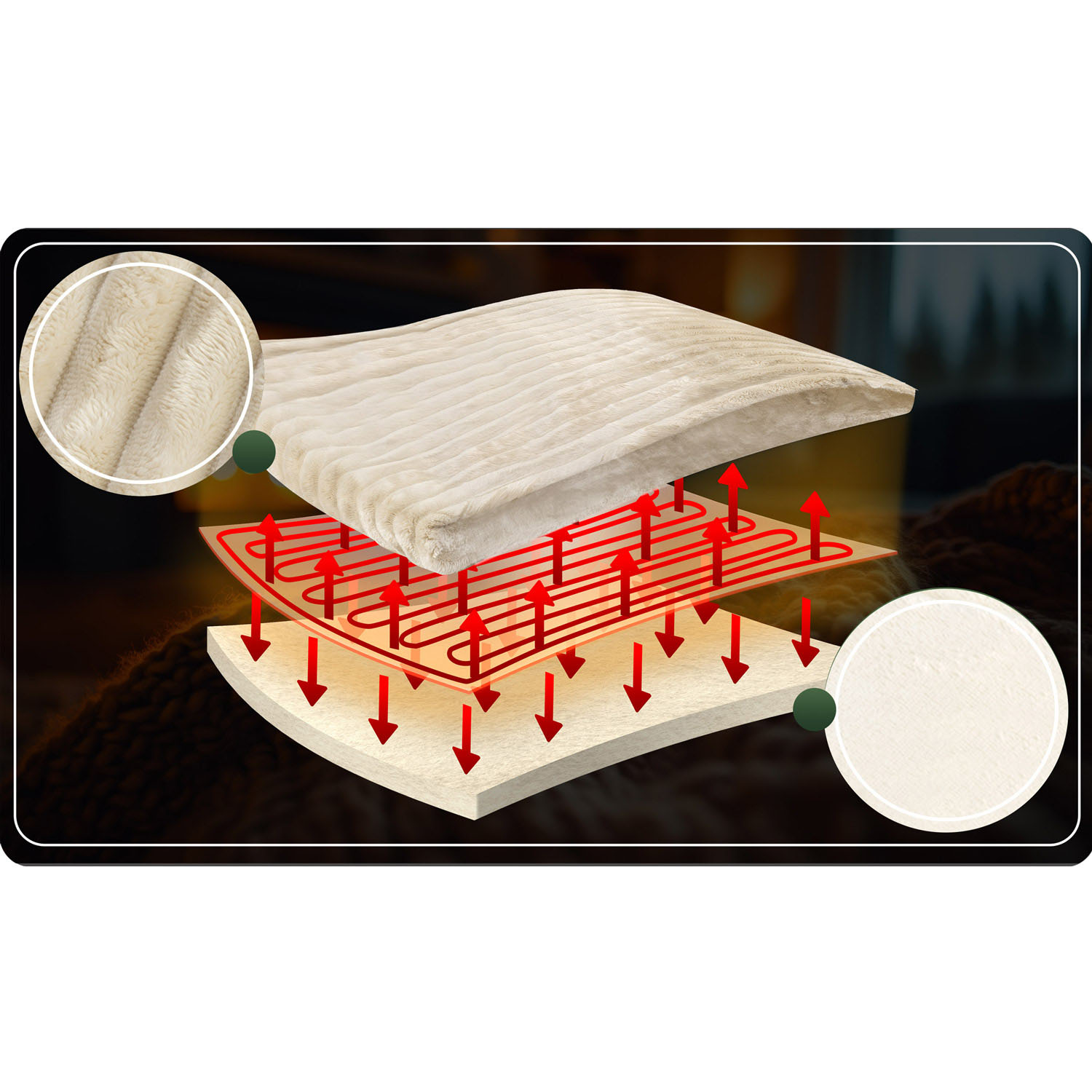 Elektriline tekk 180 x 160 cm Berdsen BD-961 - Image 13