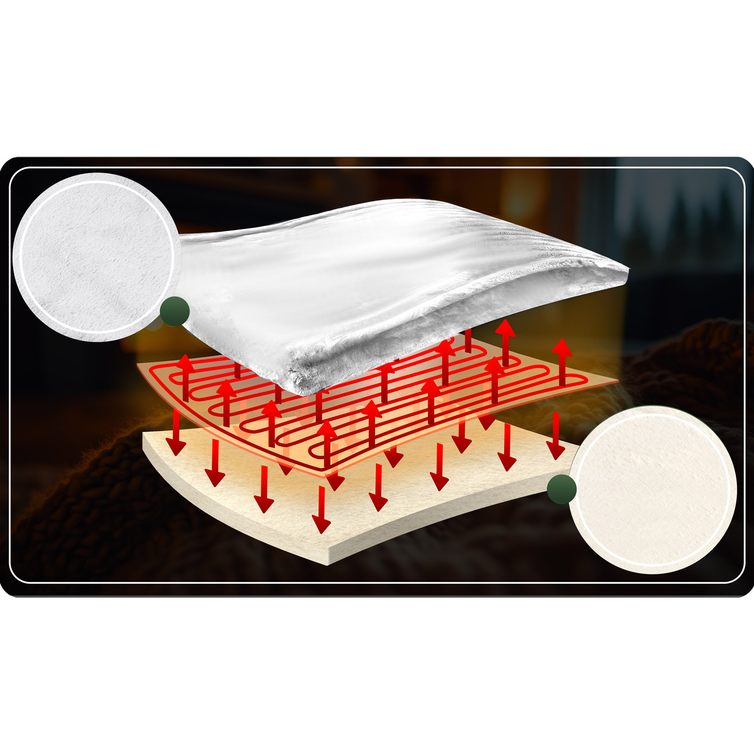 Elektriline tekk 180 x 160 cm Berdsen BD-962 - Image 12