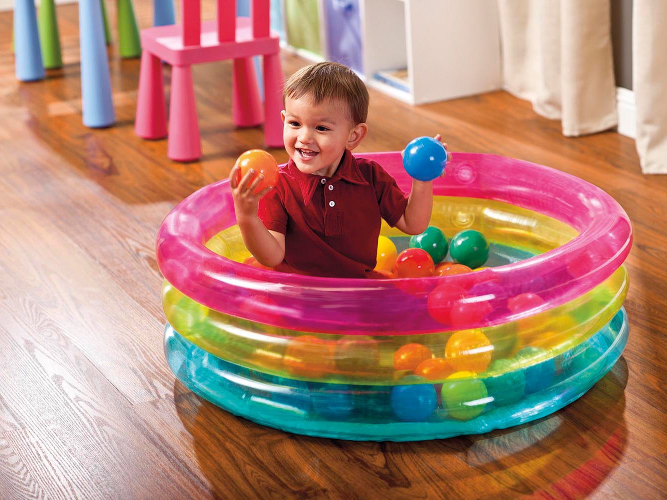 Täispuhutav mänguaedik pallidega 86 x 25 cm INTEX 48674 - Image 3