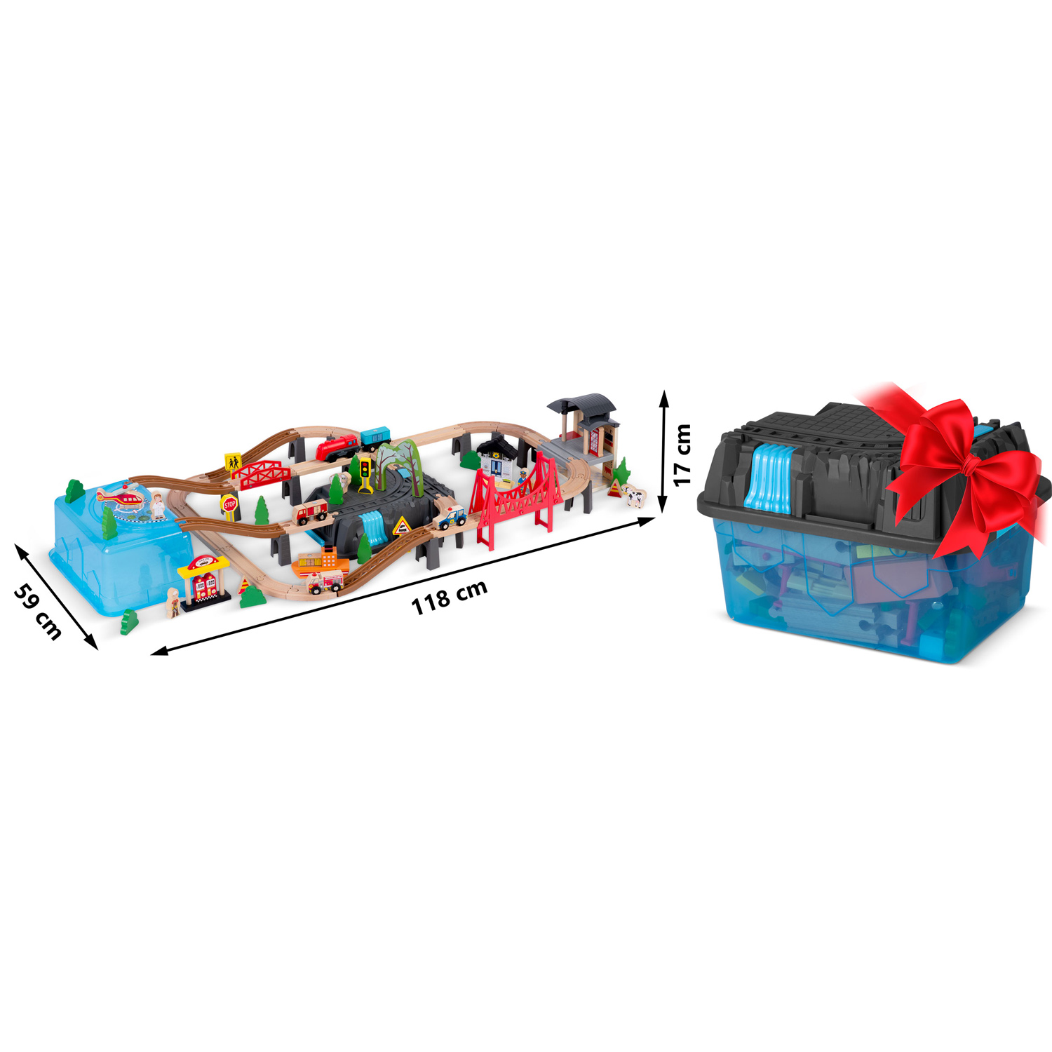 Puidust linnarongikomplekt 100 osa RK-879 Ricokids - Image 7