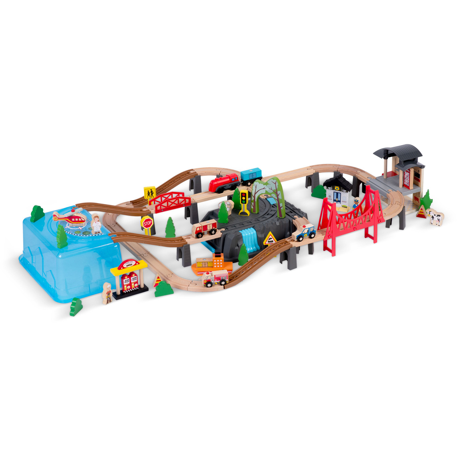 Puidust linnarongikomplekt 100 osa RK-879 Ricokids - Image 2