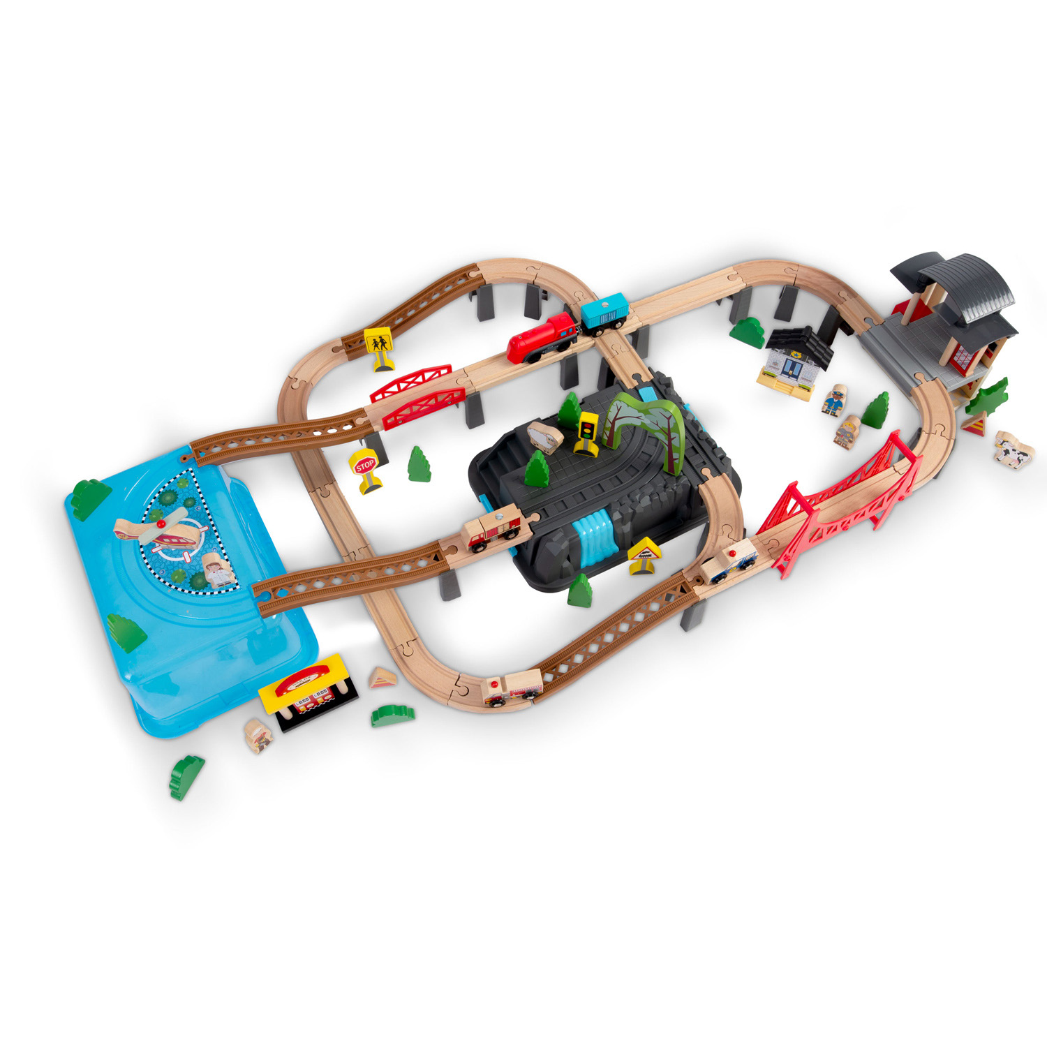 Puidust linnarongikomplekt 100 osa RK-879 Ricokids - Image 3