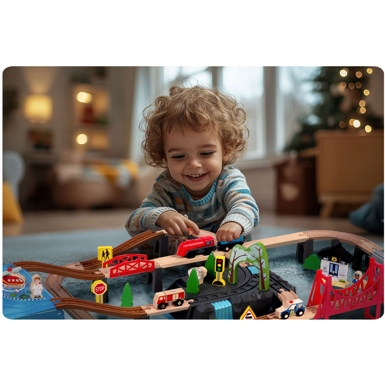 Puidust linnarongikomplekt 100 osa RK-879 Ricokids - Image 13