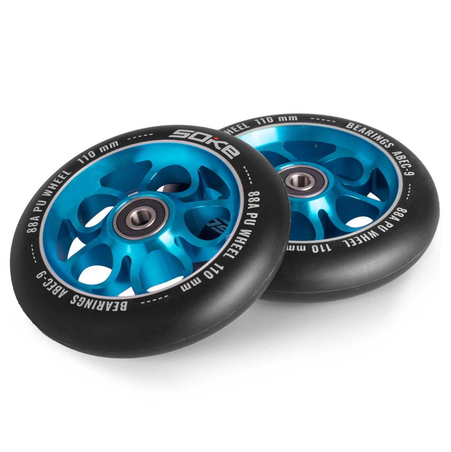 Tõukeratta rattad 110 mm sinised 2 tk - Image 3
