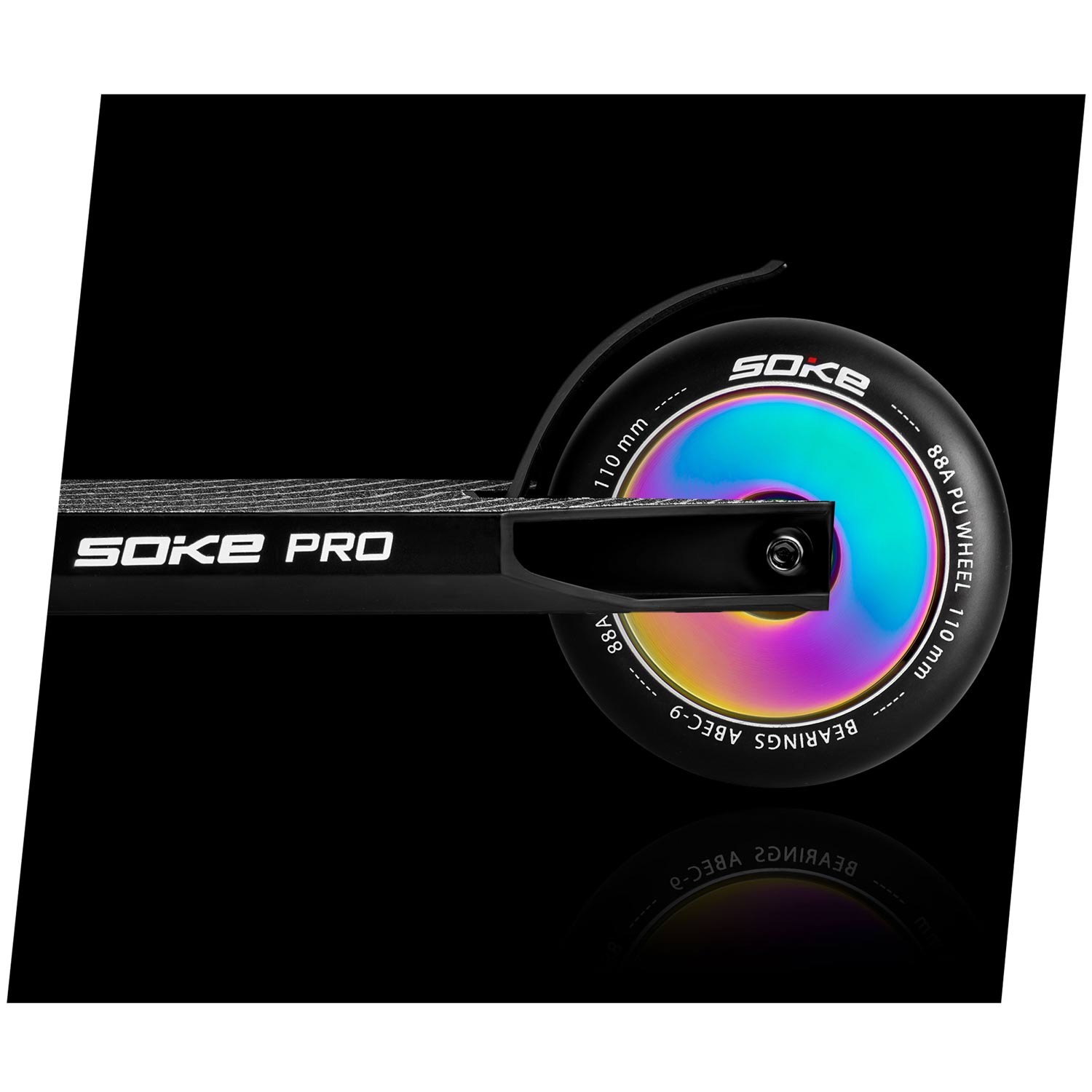 110 mm täisvärvi vikerkaarevärvi tõukerattad 2 tk - Image 3