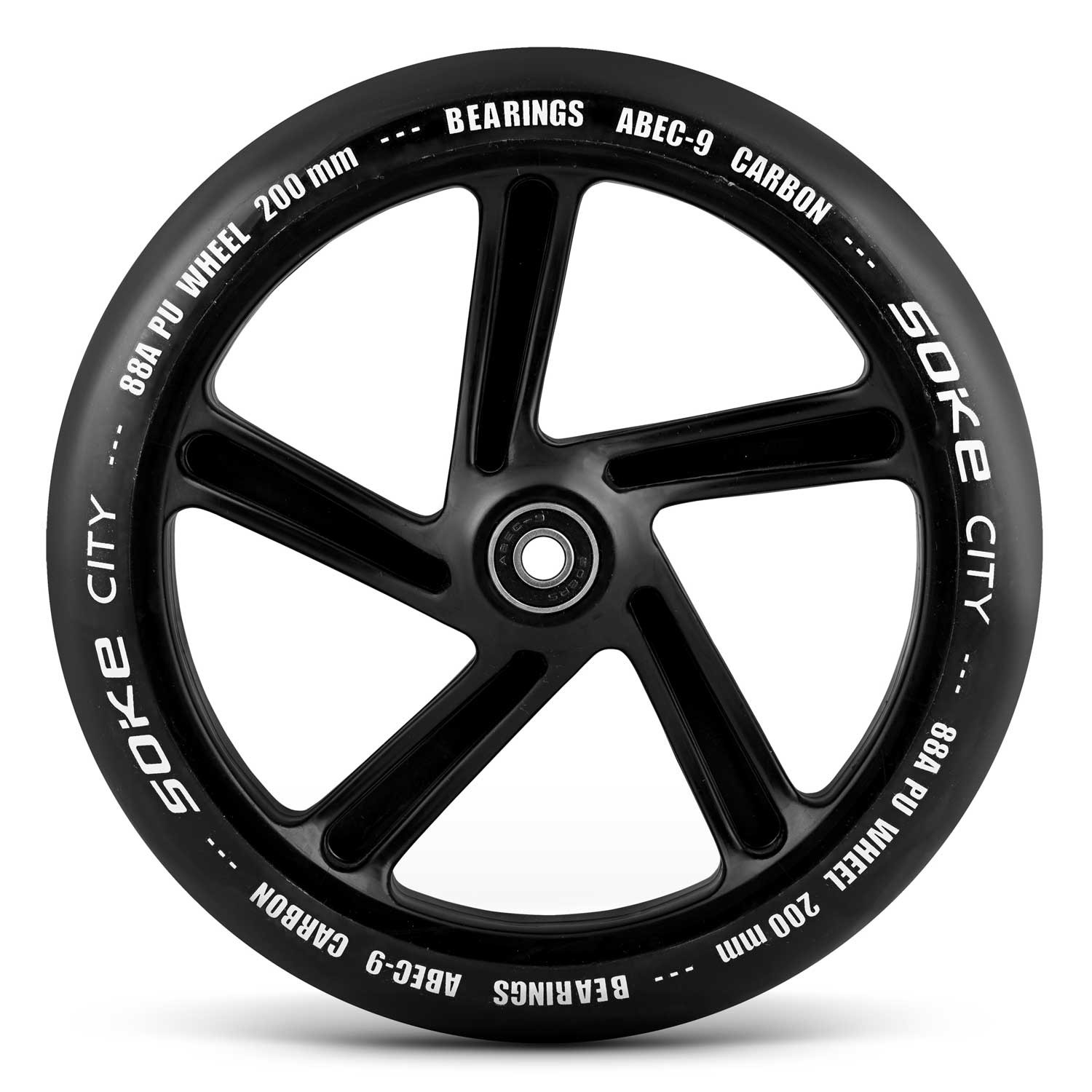 Linnatõukeratta rattad 200 mm mustad 2 tk - Image 2