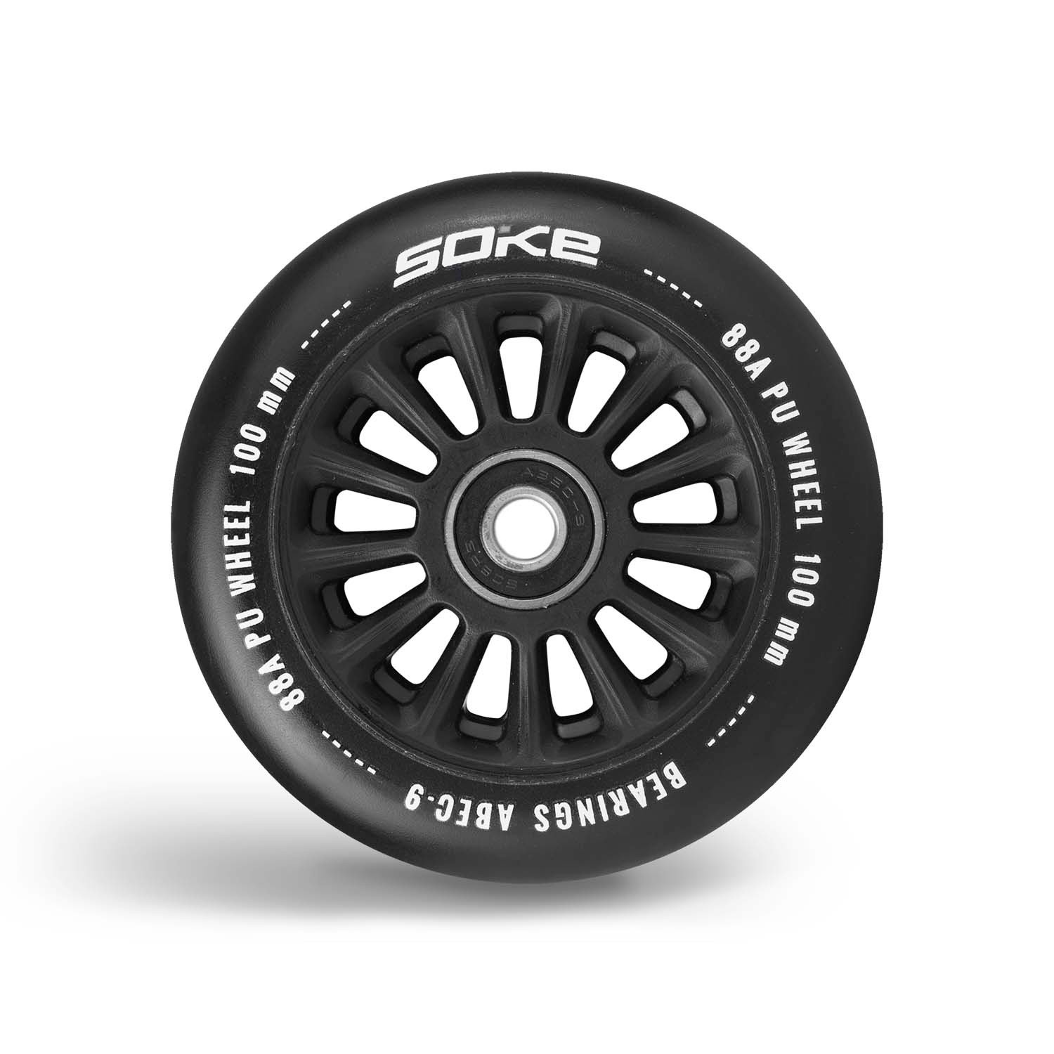 Tõukeratta rattad L100 mm mustad 2 tk - Image 2