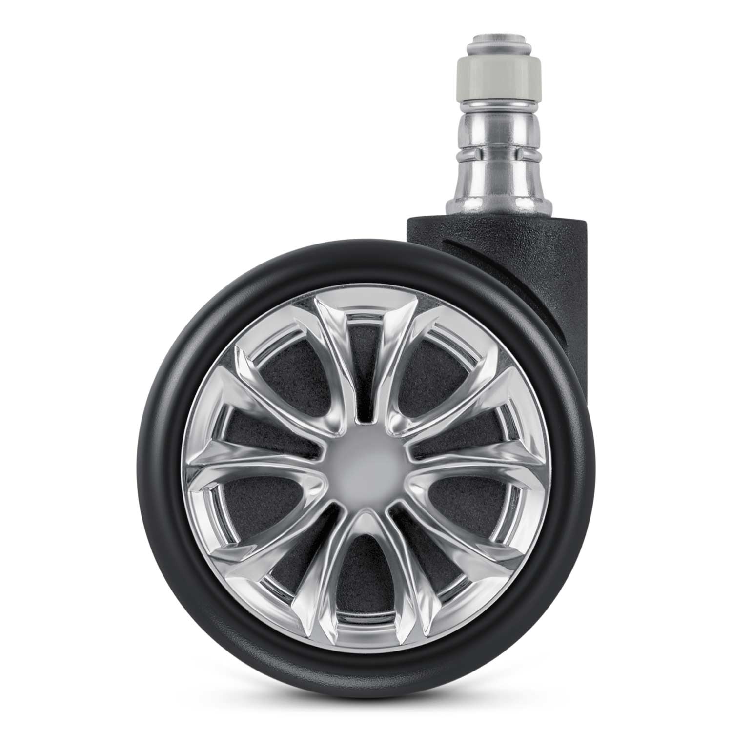 Mustad kummist rattad Sofotel tugitoolidele, 5 tk. - Image 2