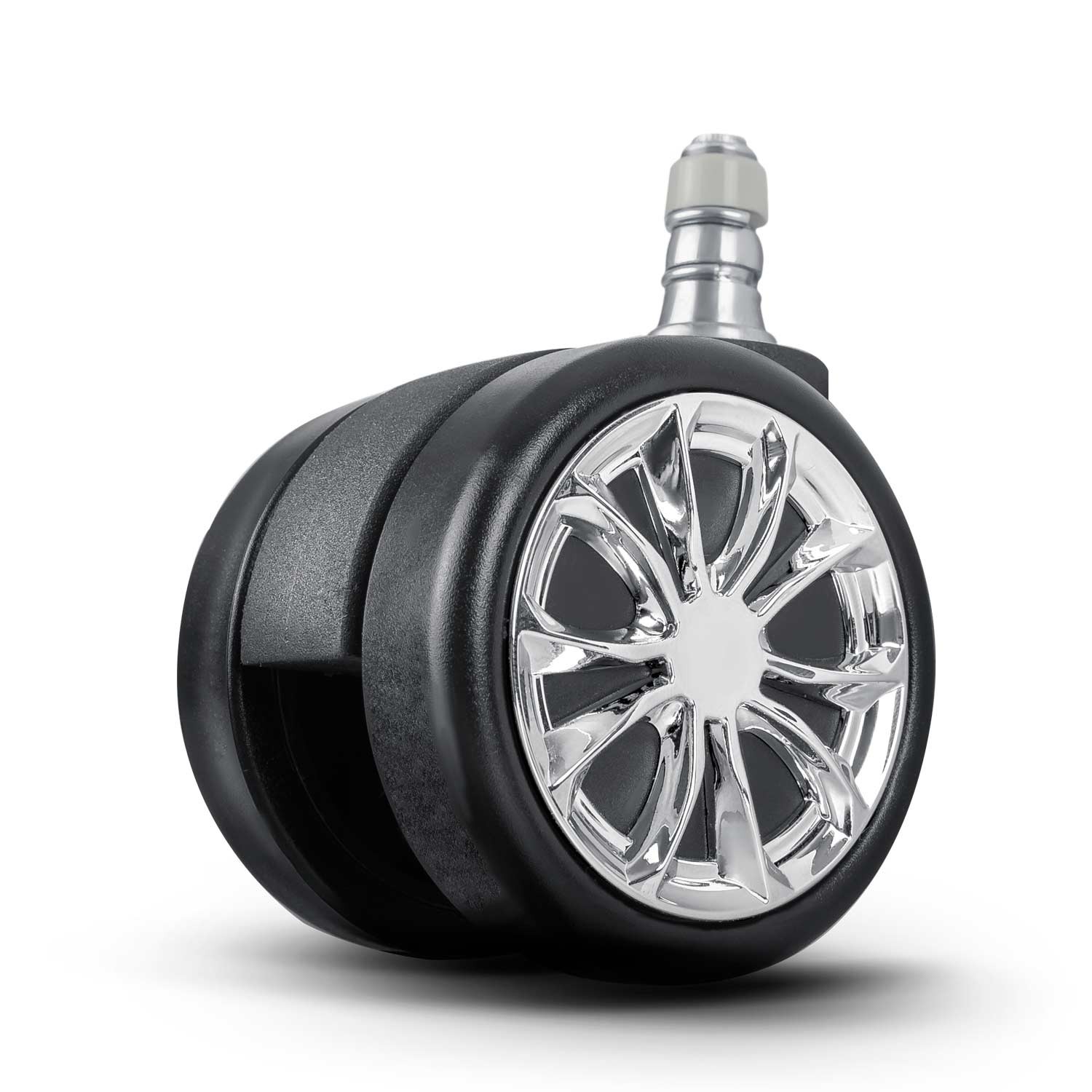 Mustad kummist rattad Sofotel tugitoolidele, 5 tk. - Image 5