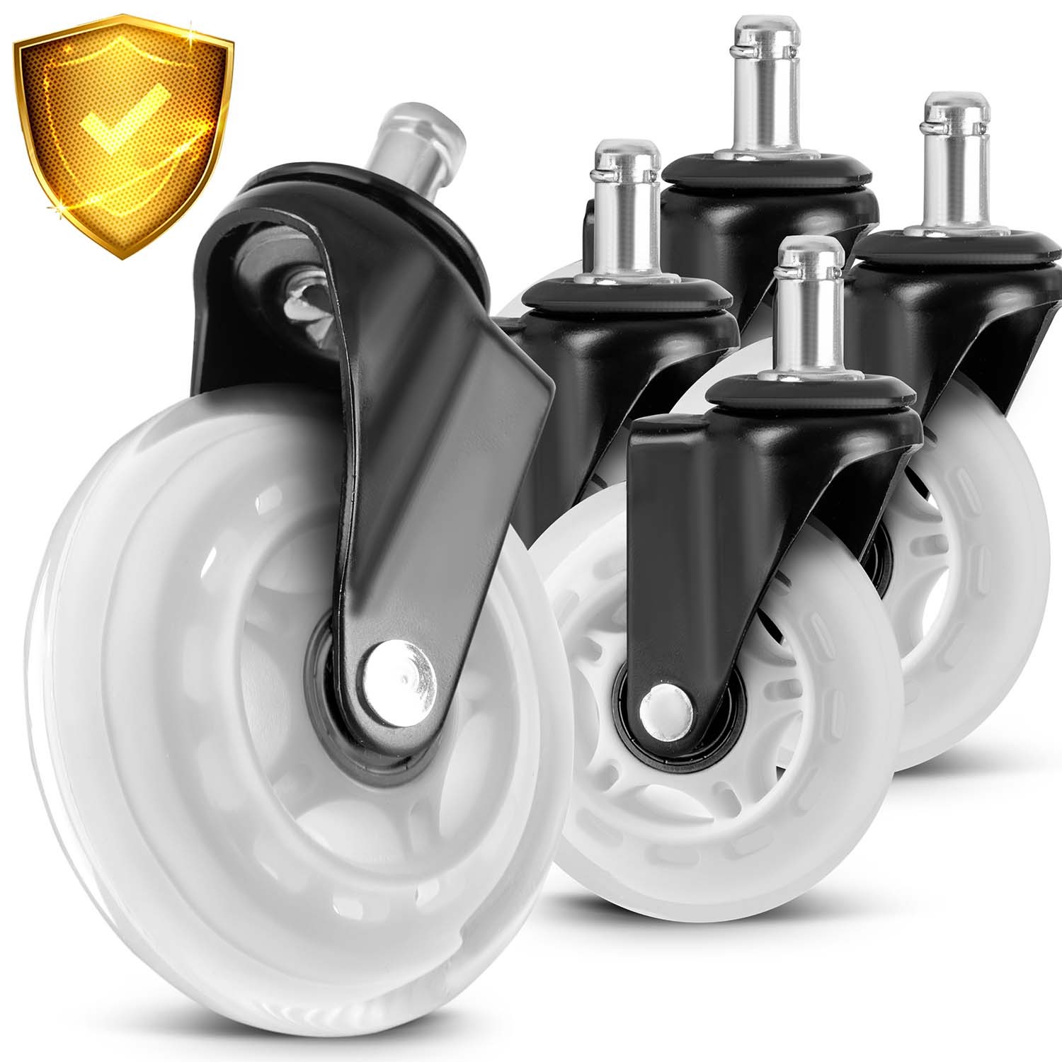 Läbipaistvad kummist rattad Sofotel tugitoolidele, 5 tk. - Image 12