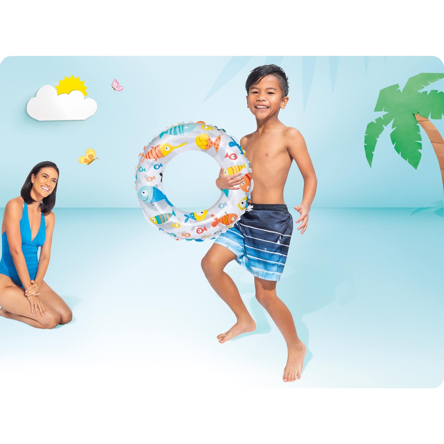 Kala ujumisrõngas 61 cm INTEX 59241 - Image 3