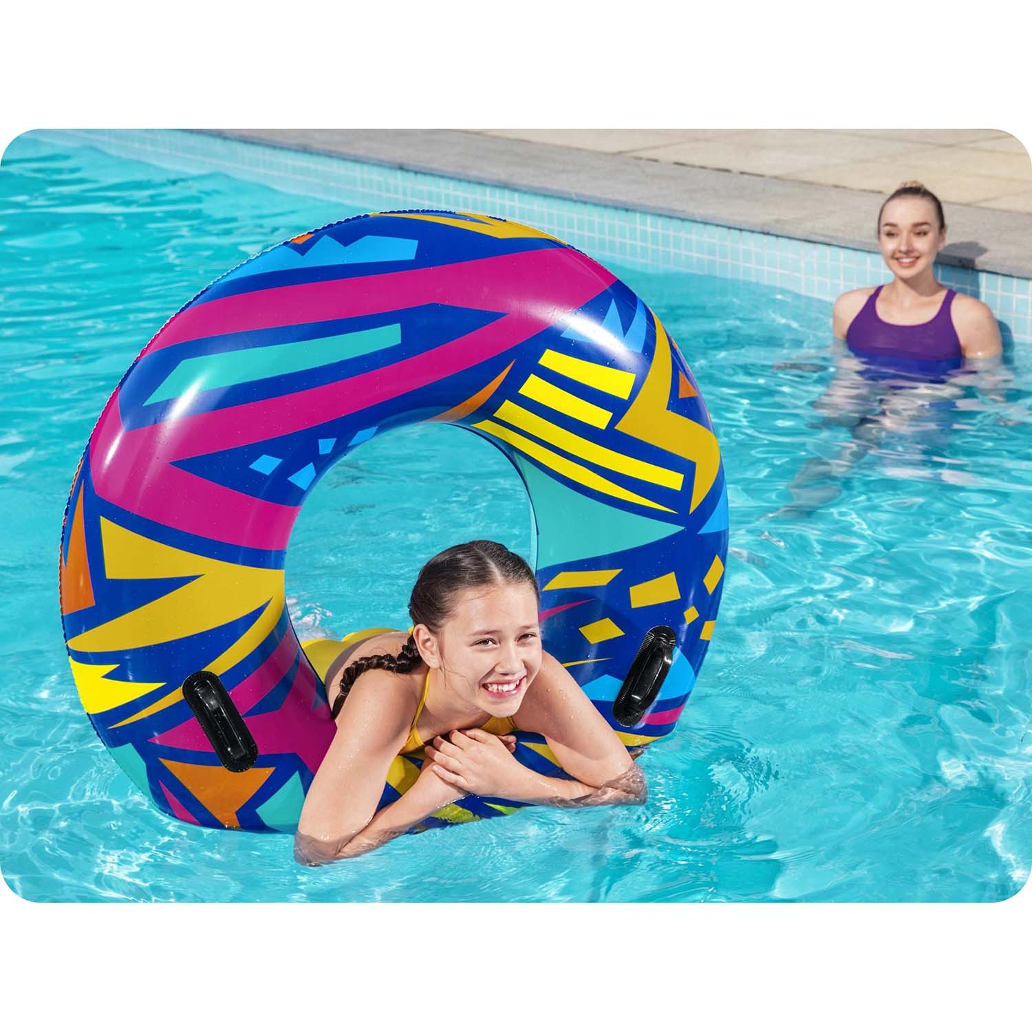 Ujumisrõngas 107cm Bestway 36228 valge - Image 3