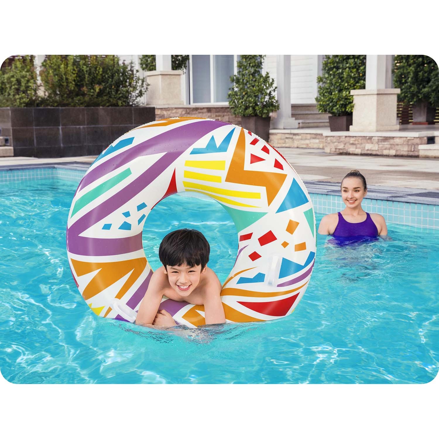 Ujumisrõngas 107cm Bestway 36228 valge - Image 2