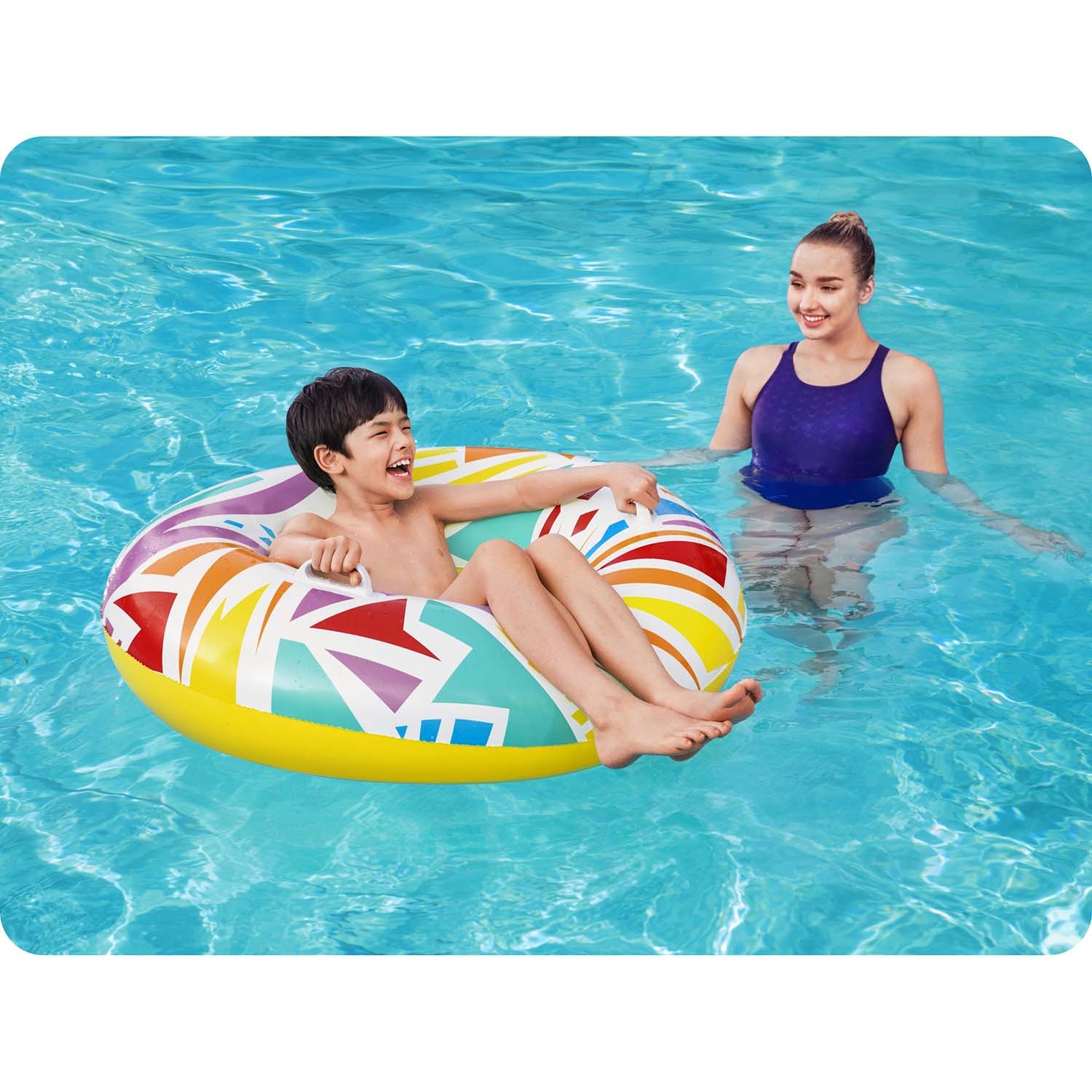 Ujumisrõngas 107cm Bestway 36228 valge - Image 6