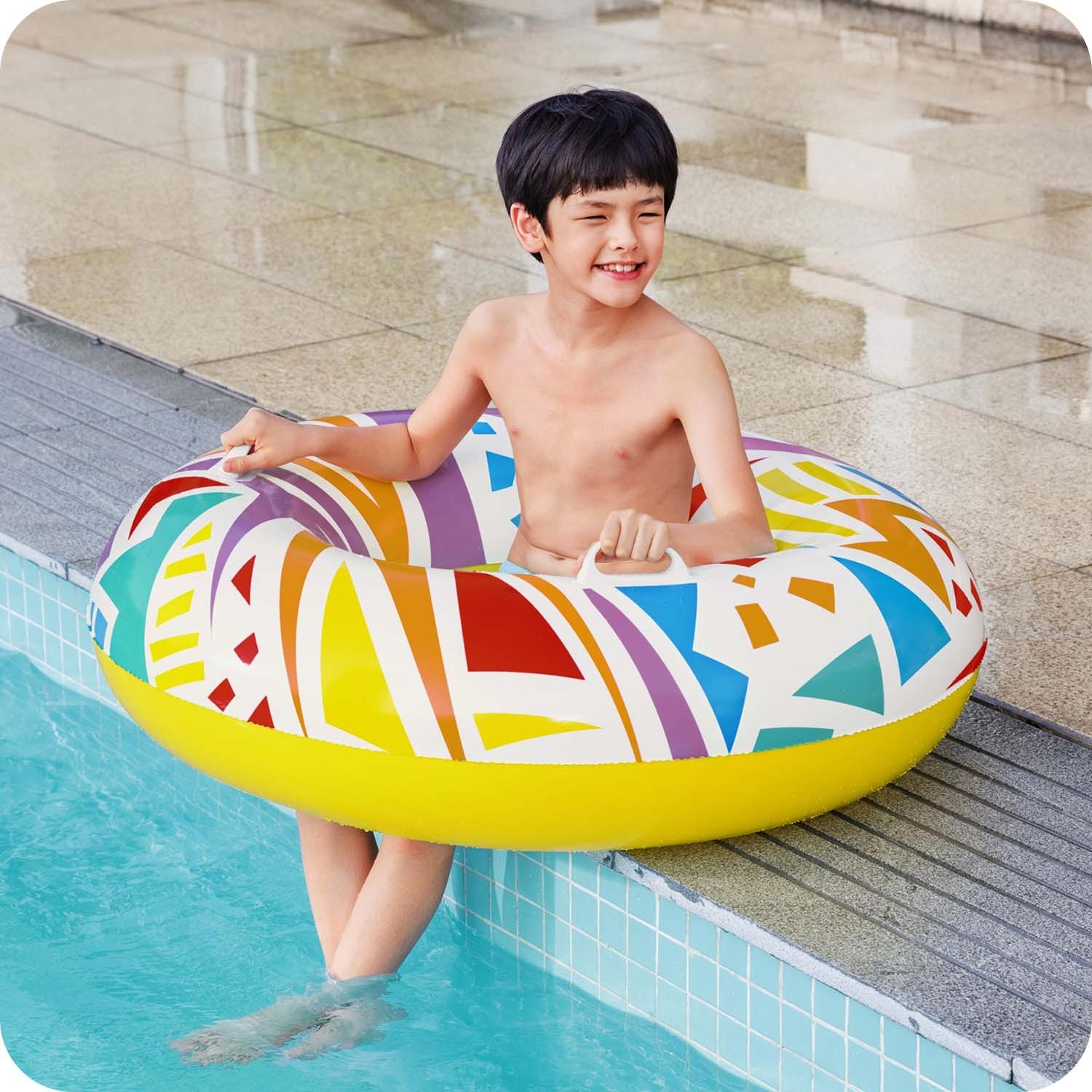 Ujumisrõngas 107cm Bestway 36228 valge - Image 14