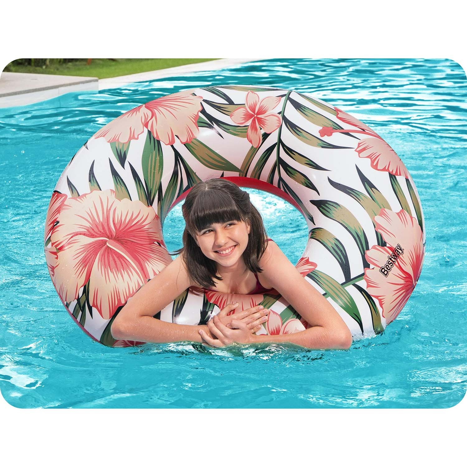 Ujumisrõngas 119cm Bestway 36237 roosa - Image 4