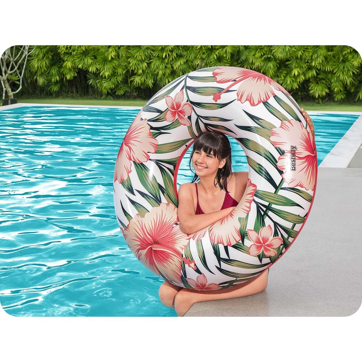 Ujumisrõngas 119cm Bestway 36237 roosa - Image 10