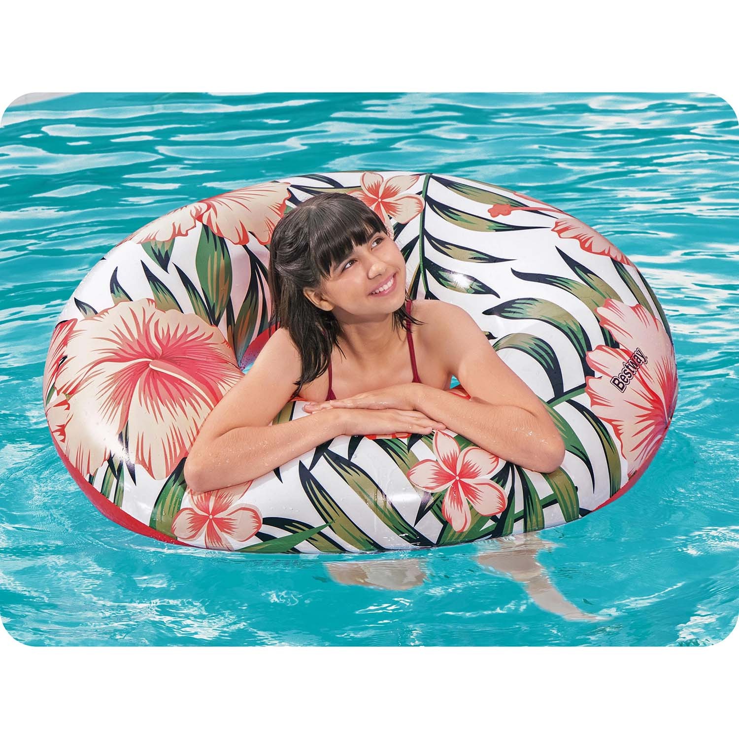 Ujumisrõngas 119cm Bestway 36237 roosa - Image 12