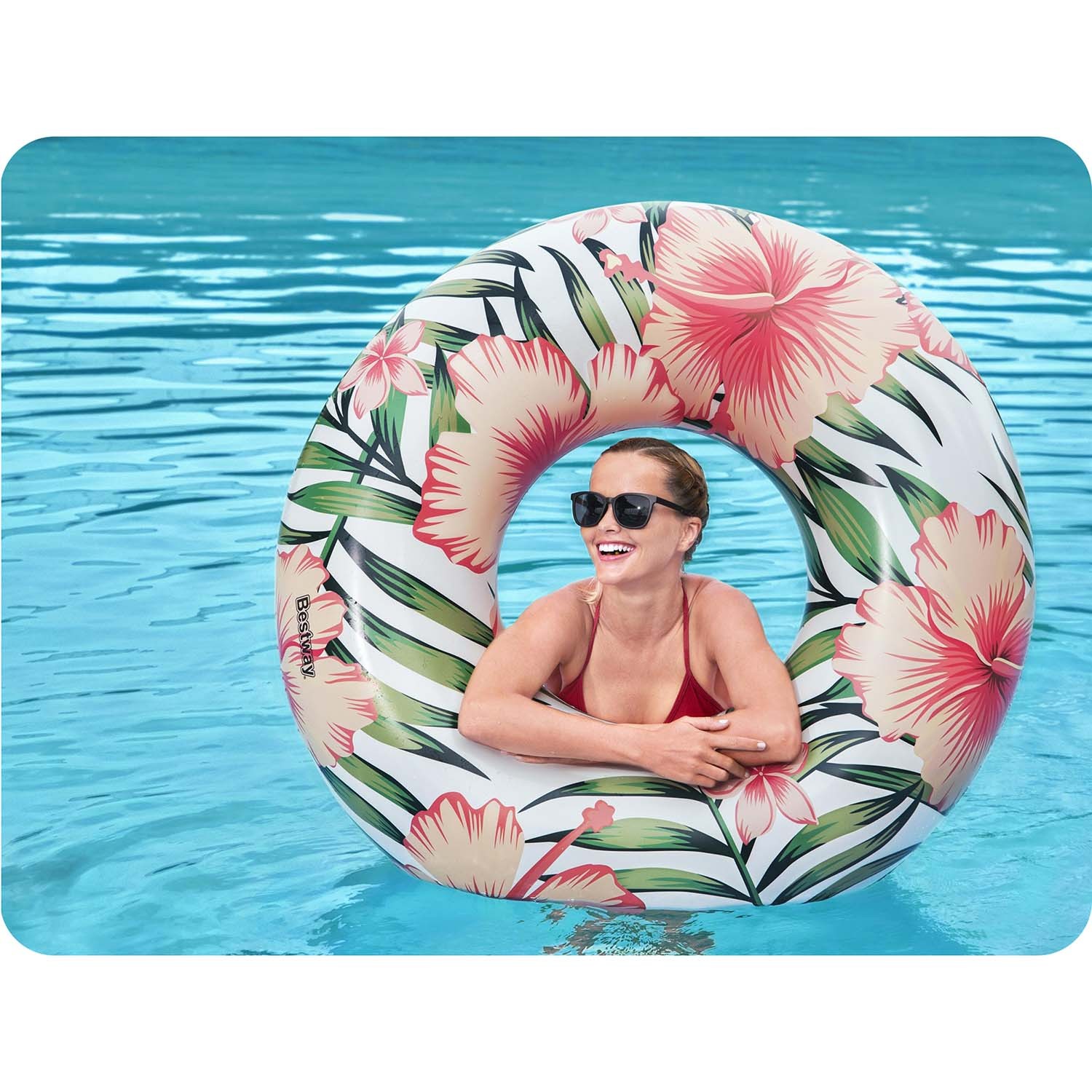 Ujumisrõngas 119cm Bestway 36237 roosa - Image 14