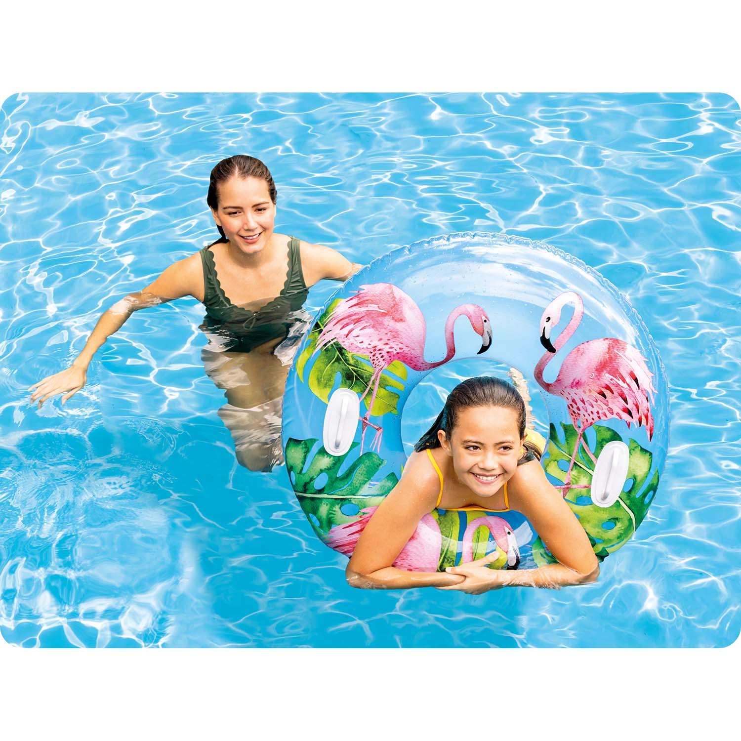 Flamingo ujumisrõngas 97 cm XL INTEX 58263 - Image 2