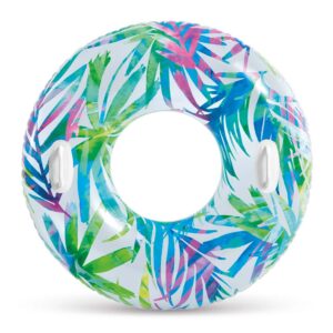 Ujumisrõngas värviliste lehtedega 97 cm XL INTEX 58263