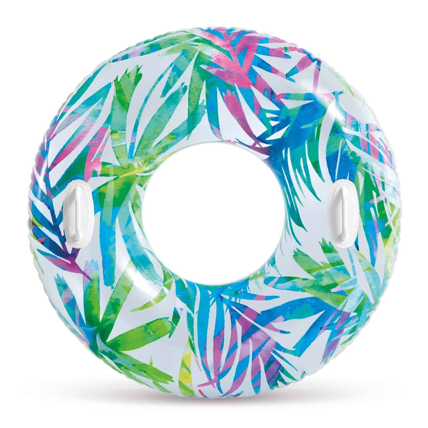 Ujumisrõngas värviliste lehtedega 97 cm XL INTEX 58263