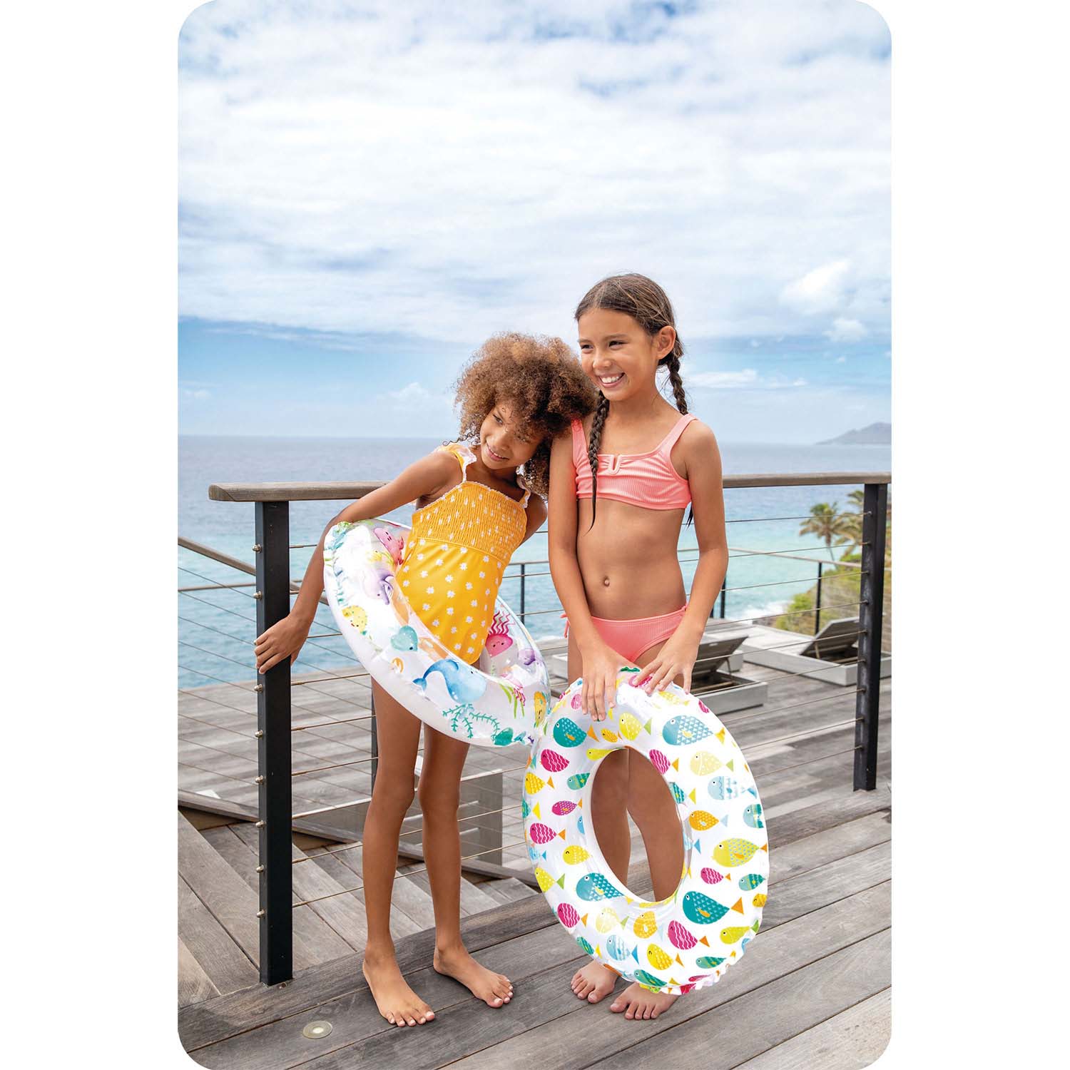 Värviliste kalade ujumisrõngas 61 cm INTEX 59241 - Image 2