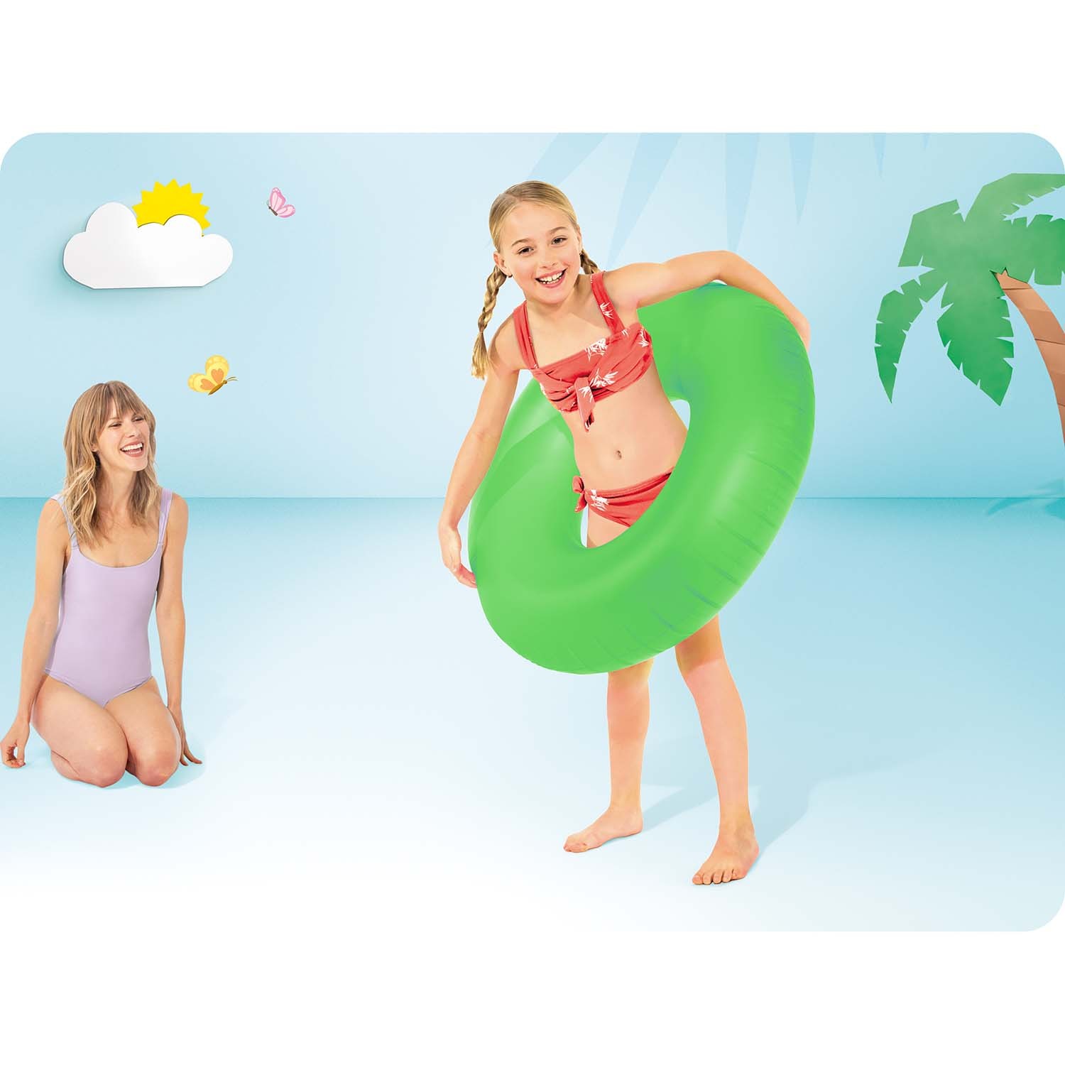 Neoon ujumisrõngas läbimõõt 91 cm - 3 värvi INTEX 59262 kollane - Image 3