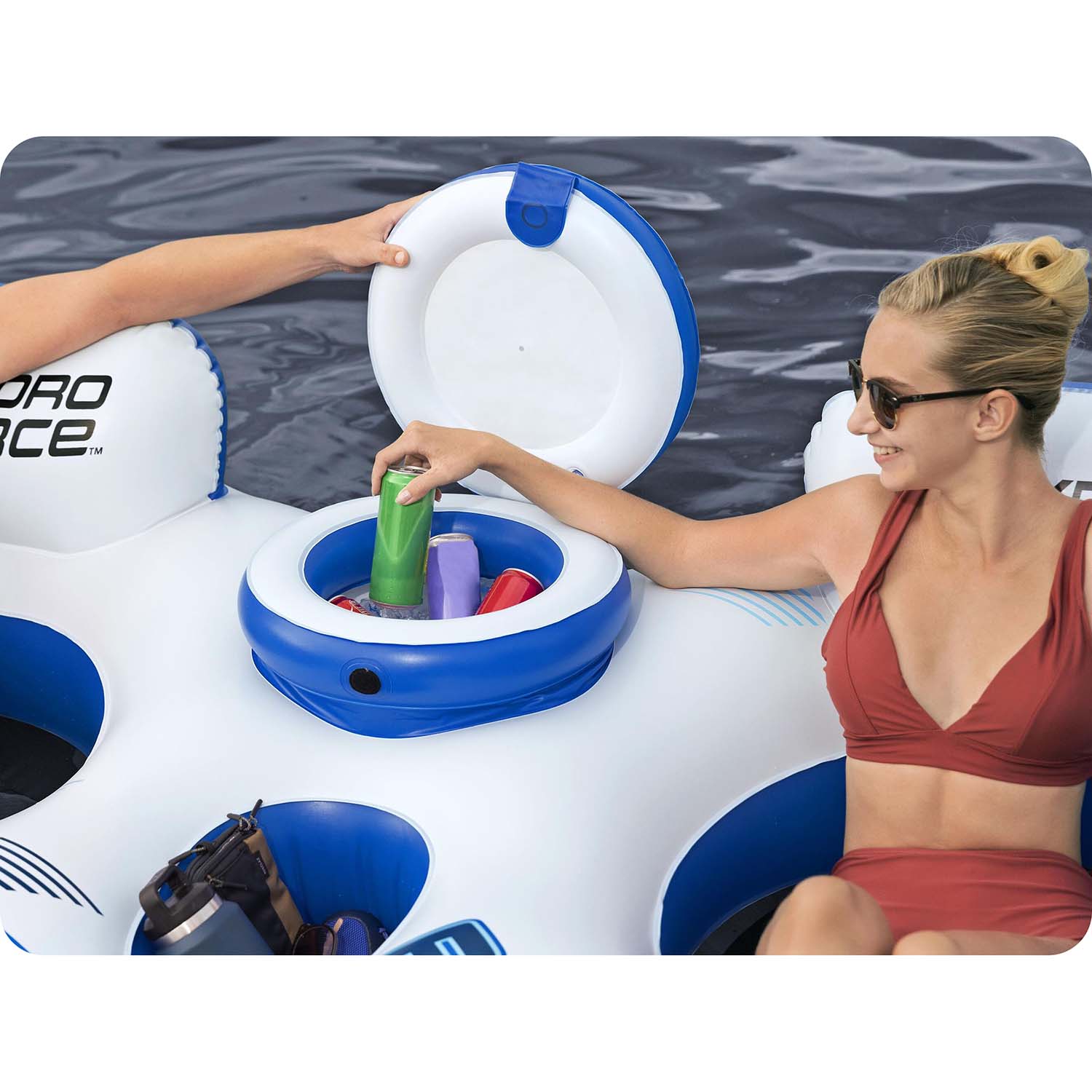 Bestway 43113 Rapid Rider kaheinimese madratsi ujumisrõngas - Image 6
