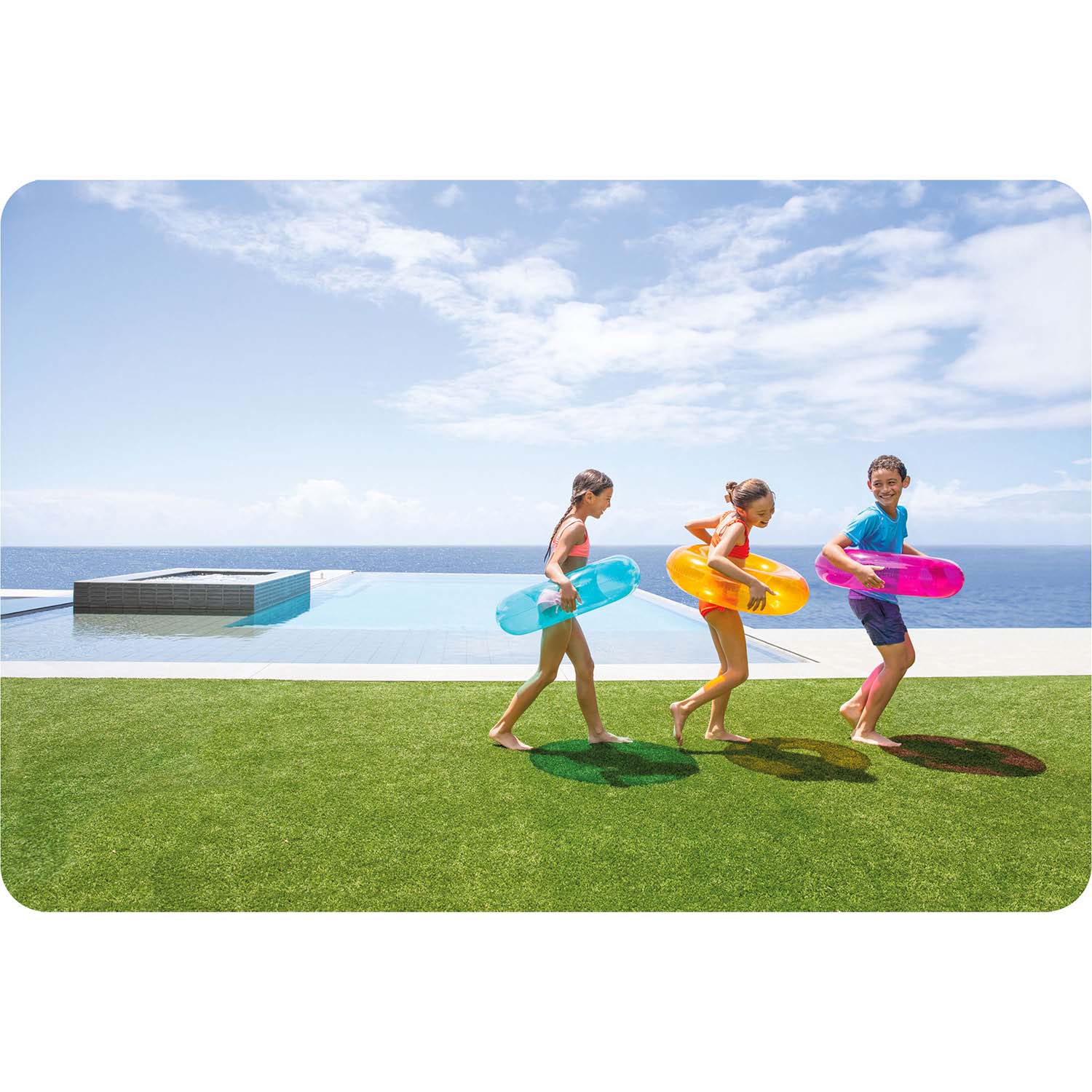 Oranž ujumisrõngas 76 cm INTEX 59260 - Image 6