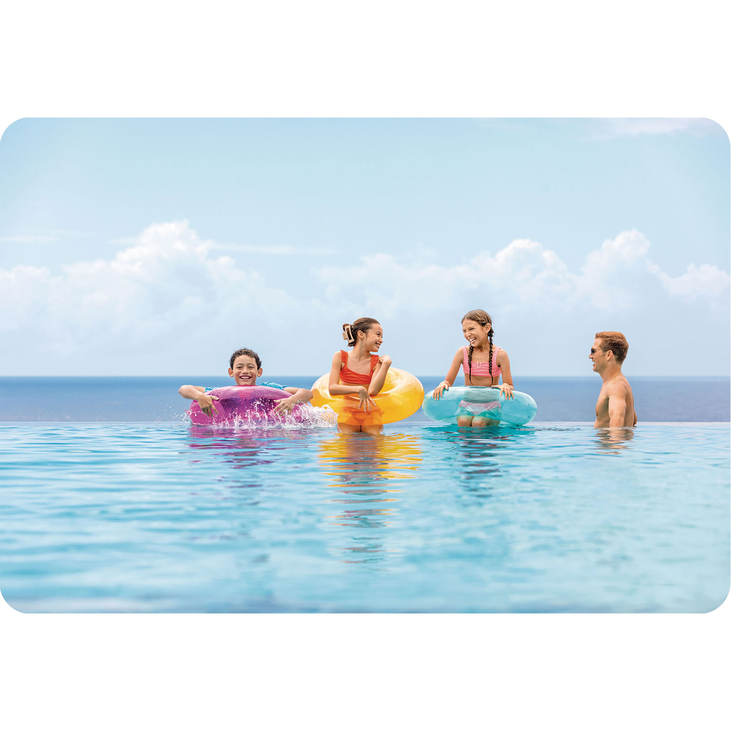 Oranž ujumisrõngas 76 cm INTEX 59260 - Image 9