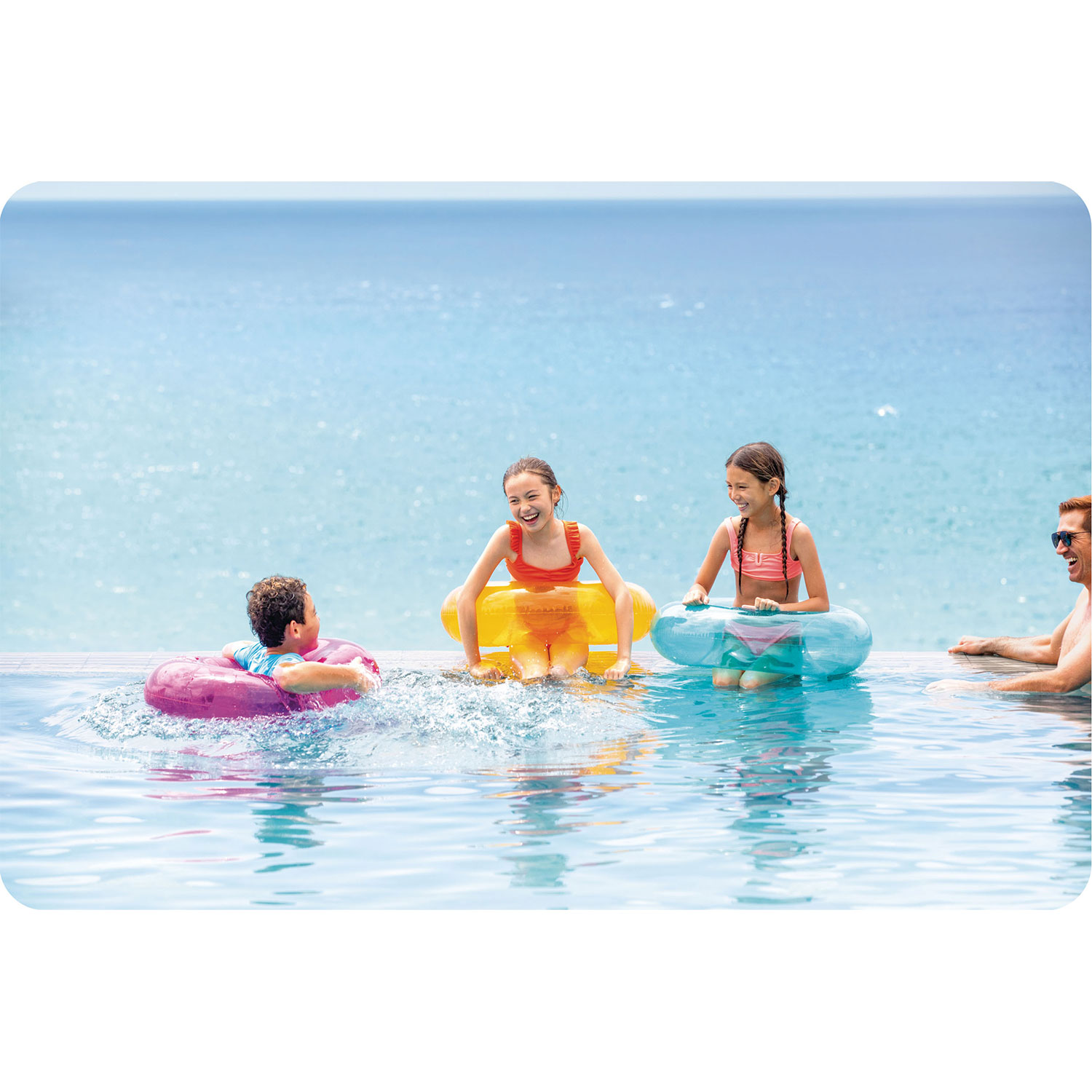 Oranž ujumisrõngas 76 cm INTEX 59260 - Image 10