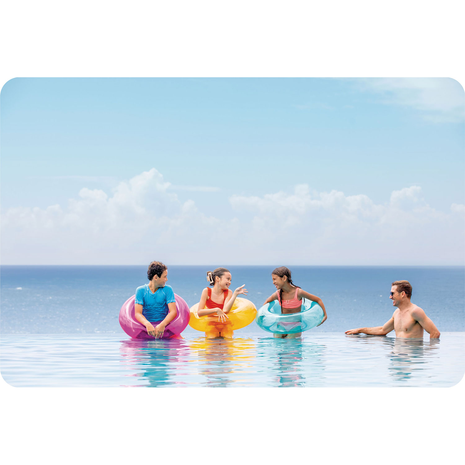 Oranž ujumisrõngas 76 cm INTEX 59260 - Image 11