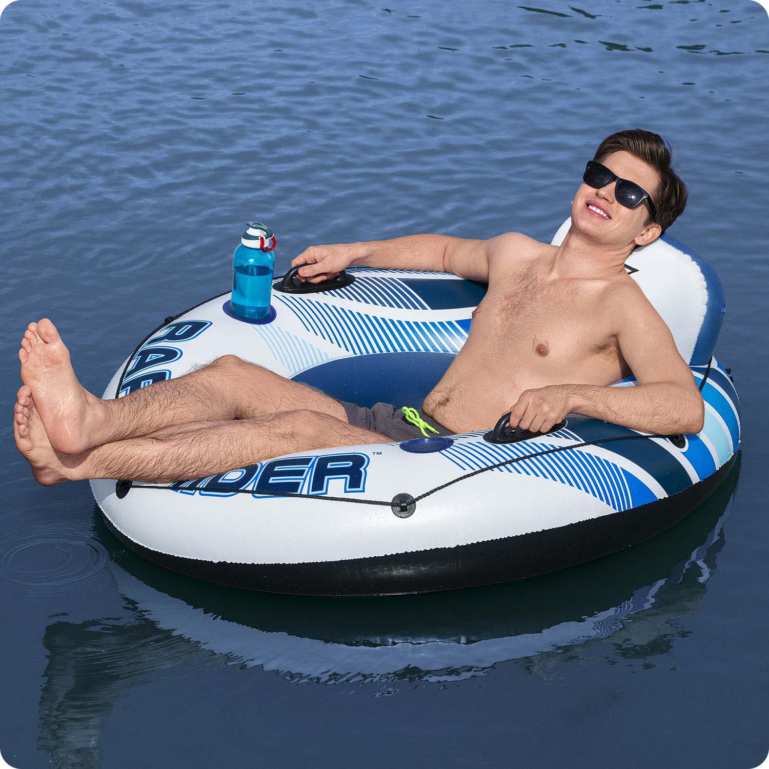 Rapid Rider ujumisrõngas, läbimõõt 135 cm, 2 käepidet, Bestway 43116 - Image 2