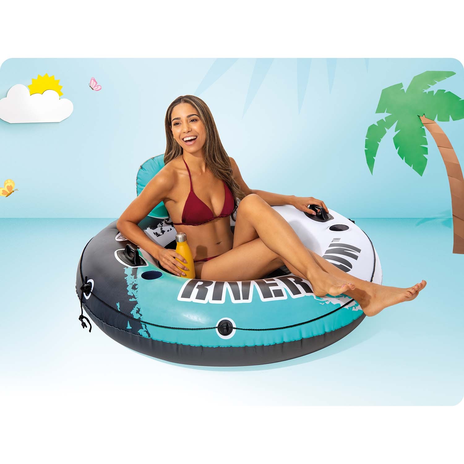 River Run ujumisrõngas 135 cm 2 käepidemega Intex 56825 - Image 4