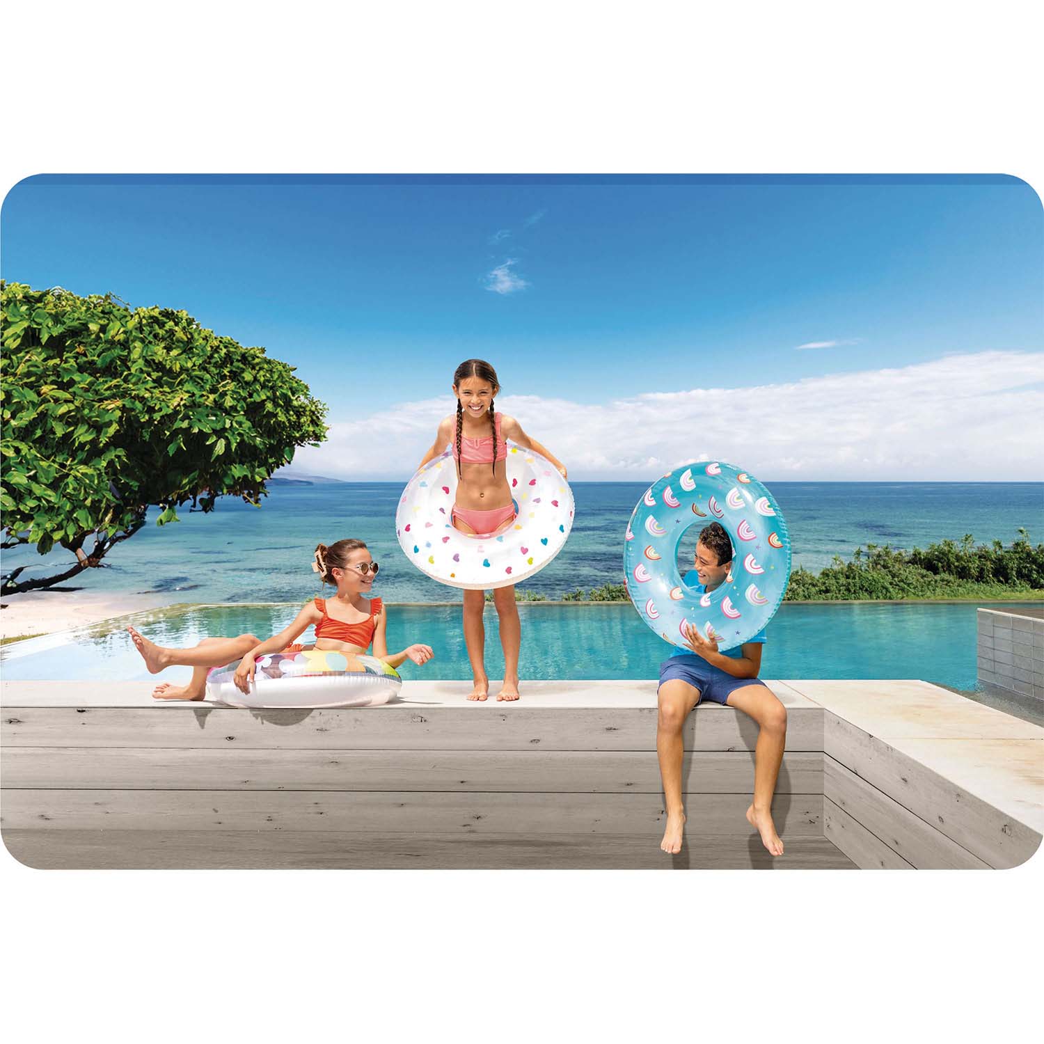 Südamekujuline ujumisrõngas 81 cm INTEX 59259 - Image 10