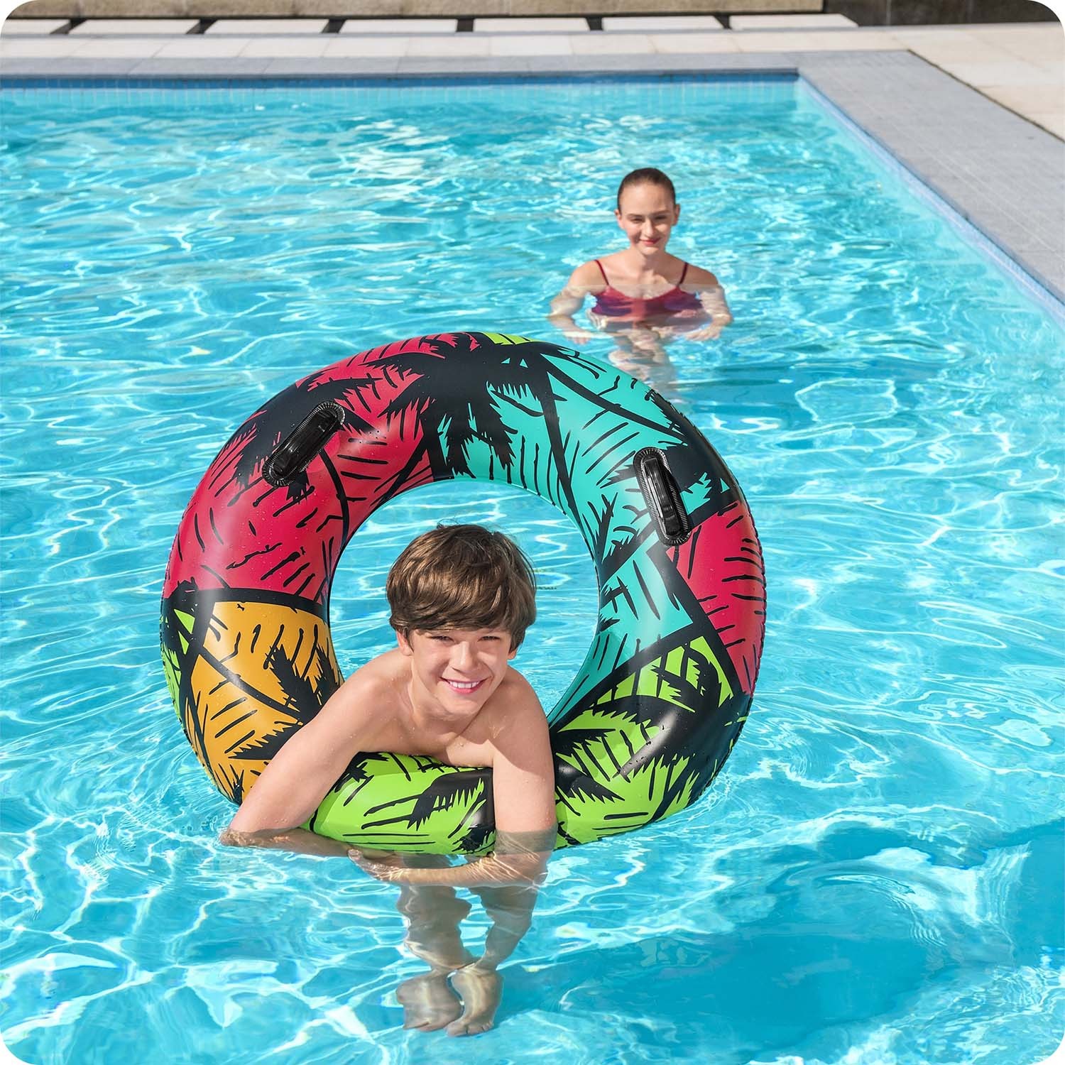 Türkiissinine ujumisrõngas 91 cm Bestway 36350 - Image 2