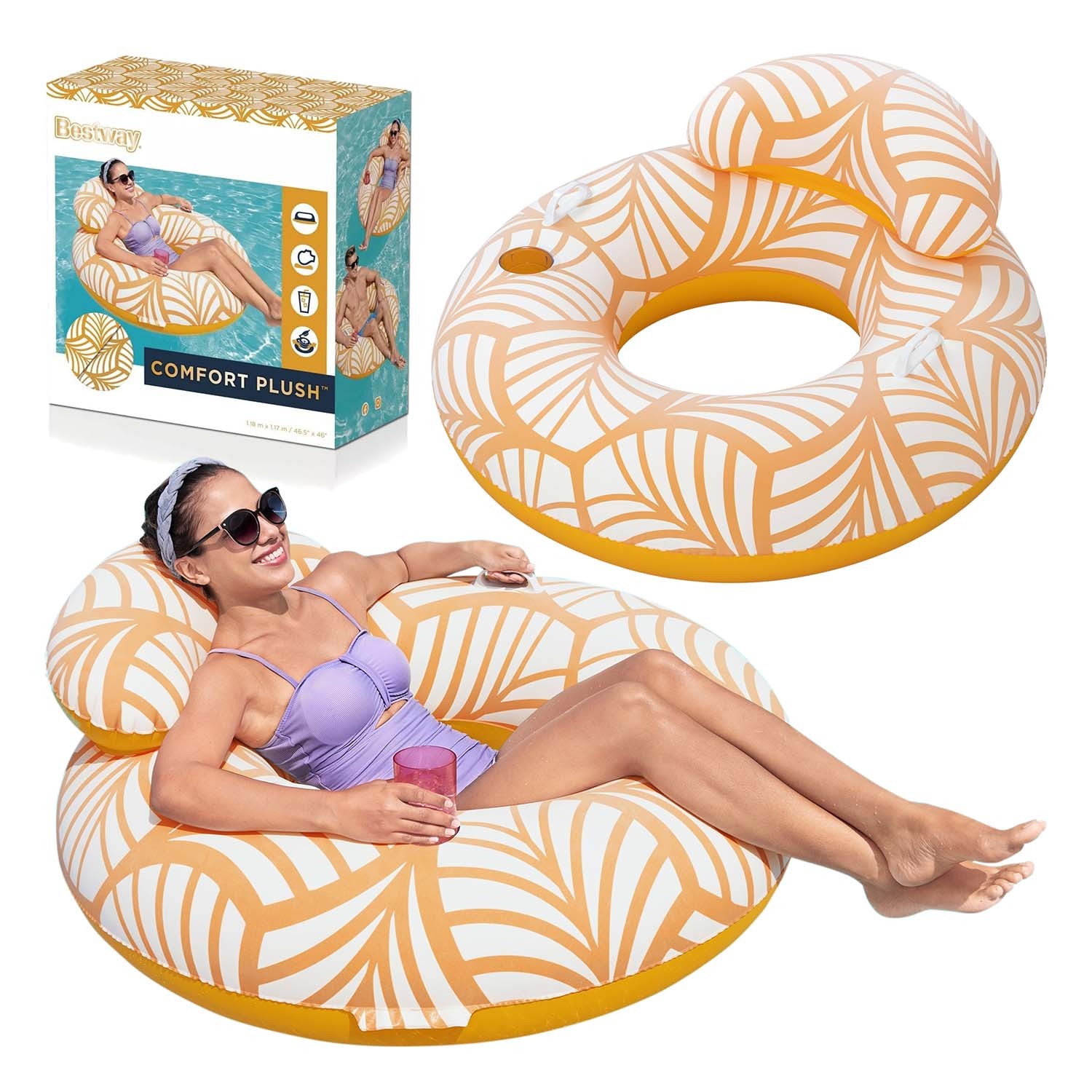 Bestway 43643 seljatoega ujumisrõngas