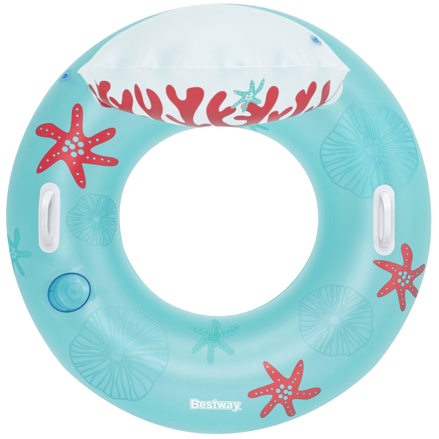 Coral Bliss ujumisrõngas seljatoega 107 x 113 cm Bestway 43730 - Image 3